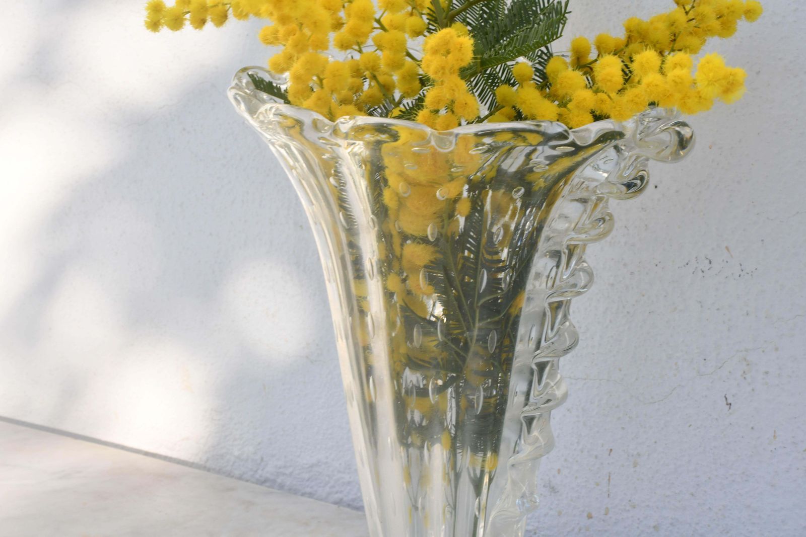 Art Decò Murano Bullicante Vase By Barovier & Toso, 1950s photo buy