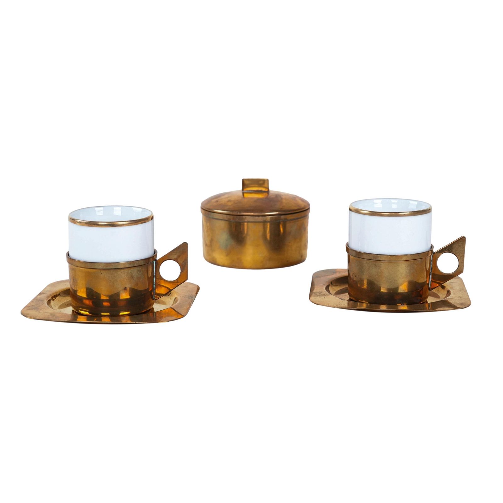 Porcelain Coffee Set, Italian Design, 1970s, Designer: Claude Delvé, Manufacturer: Delfi