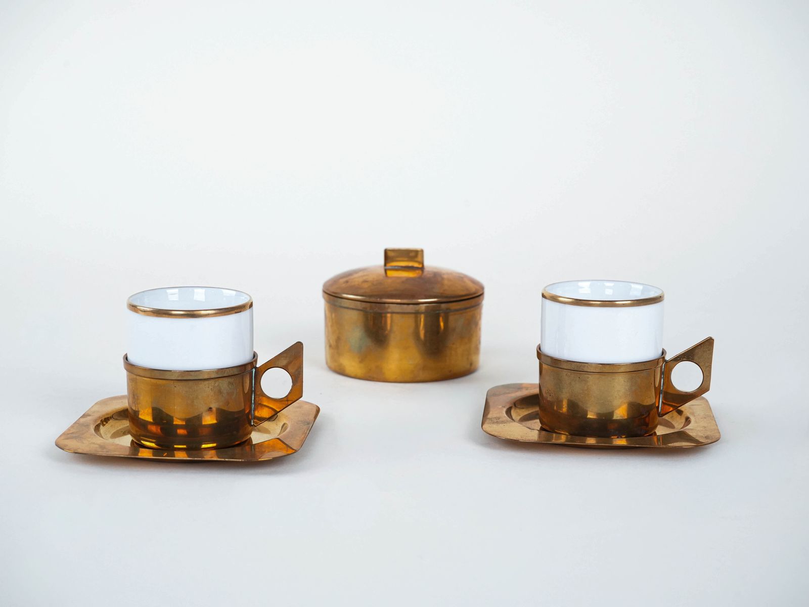 Porcelain Coffee Set, Italian Design, 1970s, Designer: Claude Delvé, Manufacturer: Delfi photo for sale