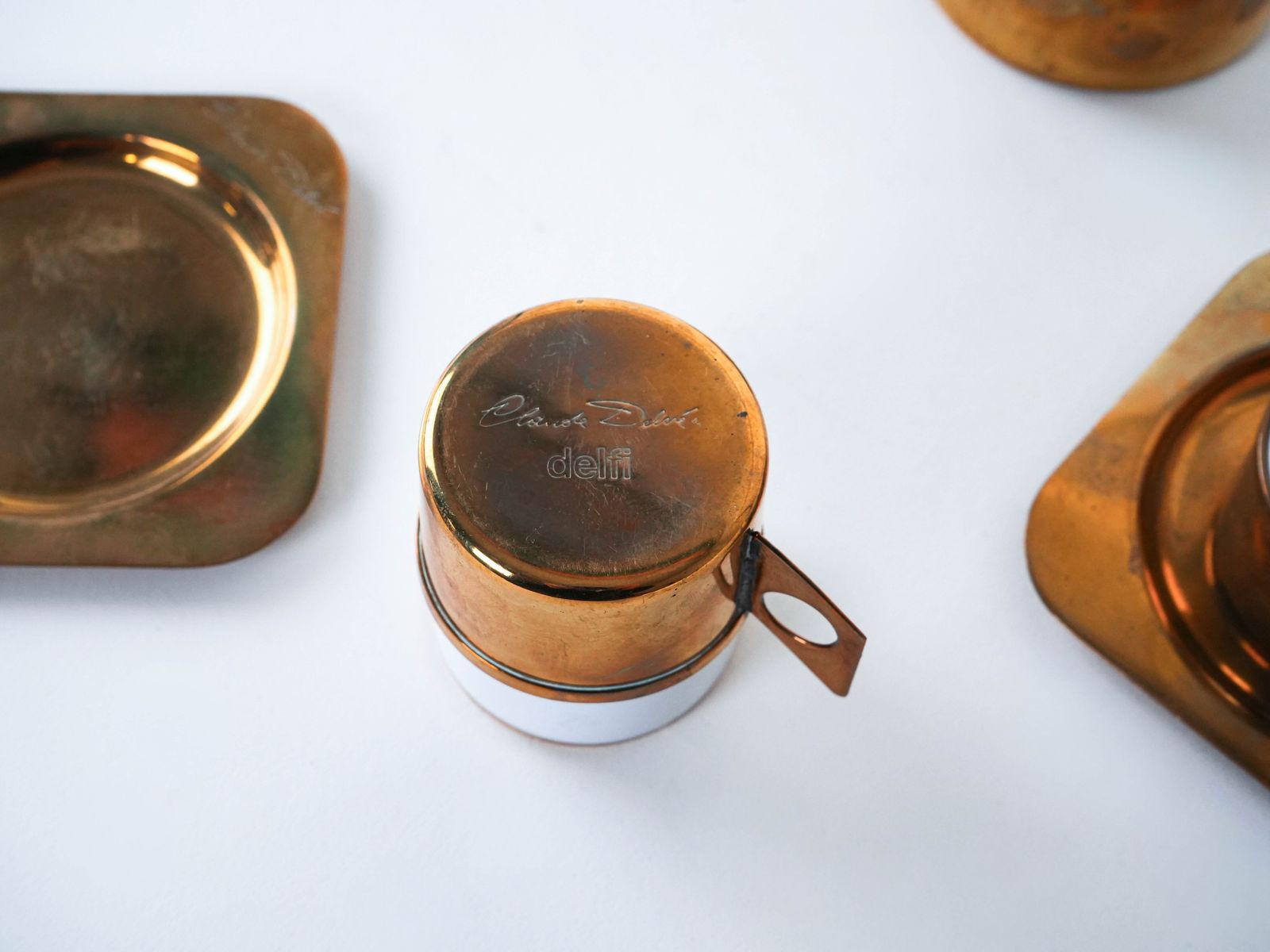 Porseleinen Koffieservies, Italiaans Design, Jaren 1970, Ontwerper: Claude Delvé, Fabrikant: Delfi photo 279.0