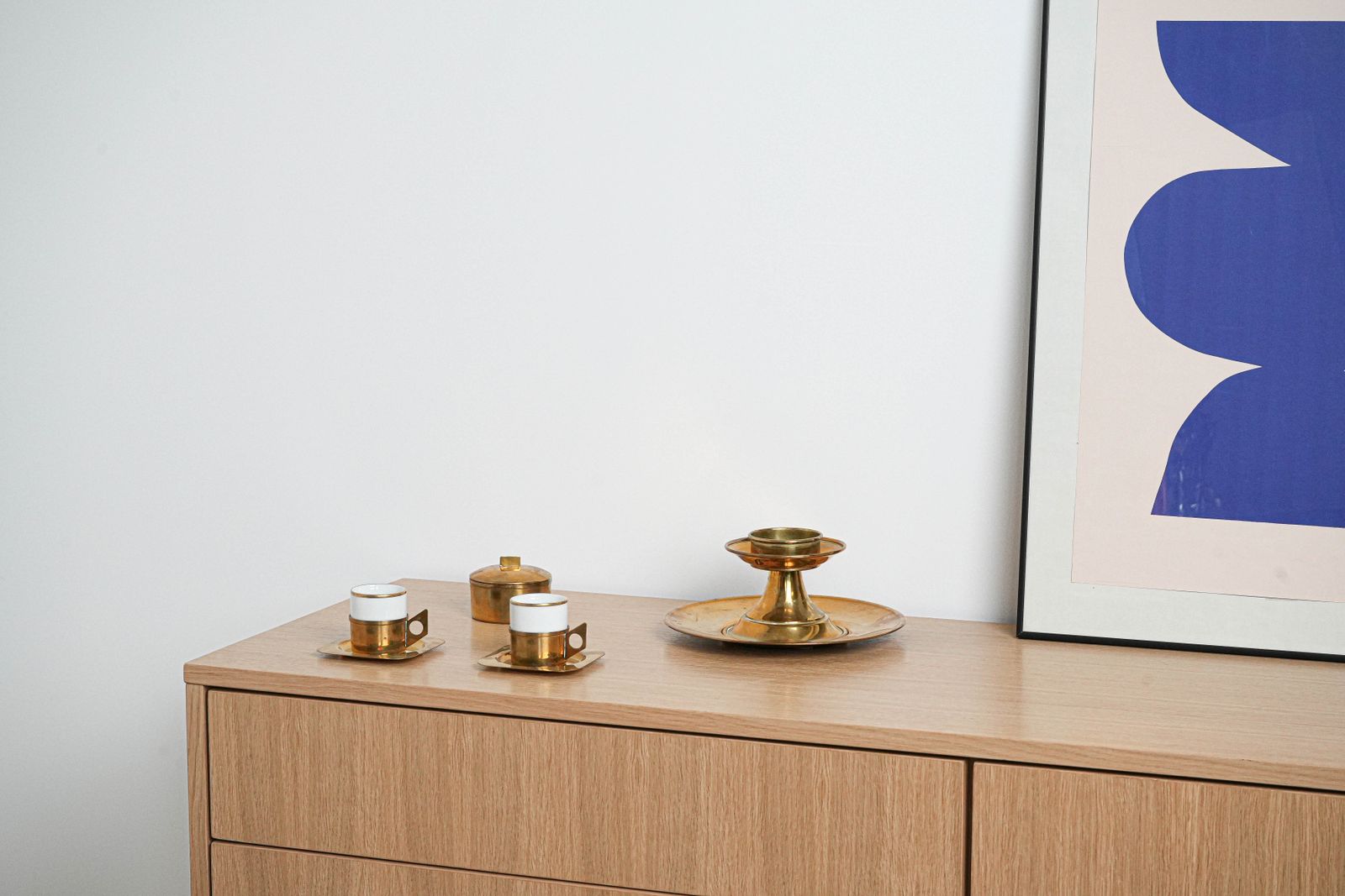 Porseleinen Koffieservies, Italiaans Design, Jaren 1970, Ontwerper: Claude Delvé, Fabrikant: Delfi photo buy