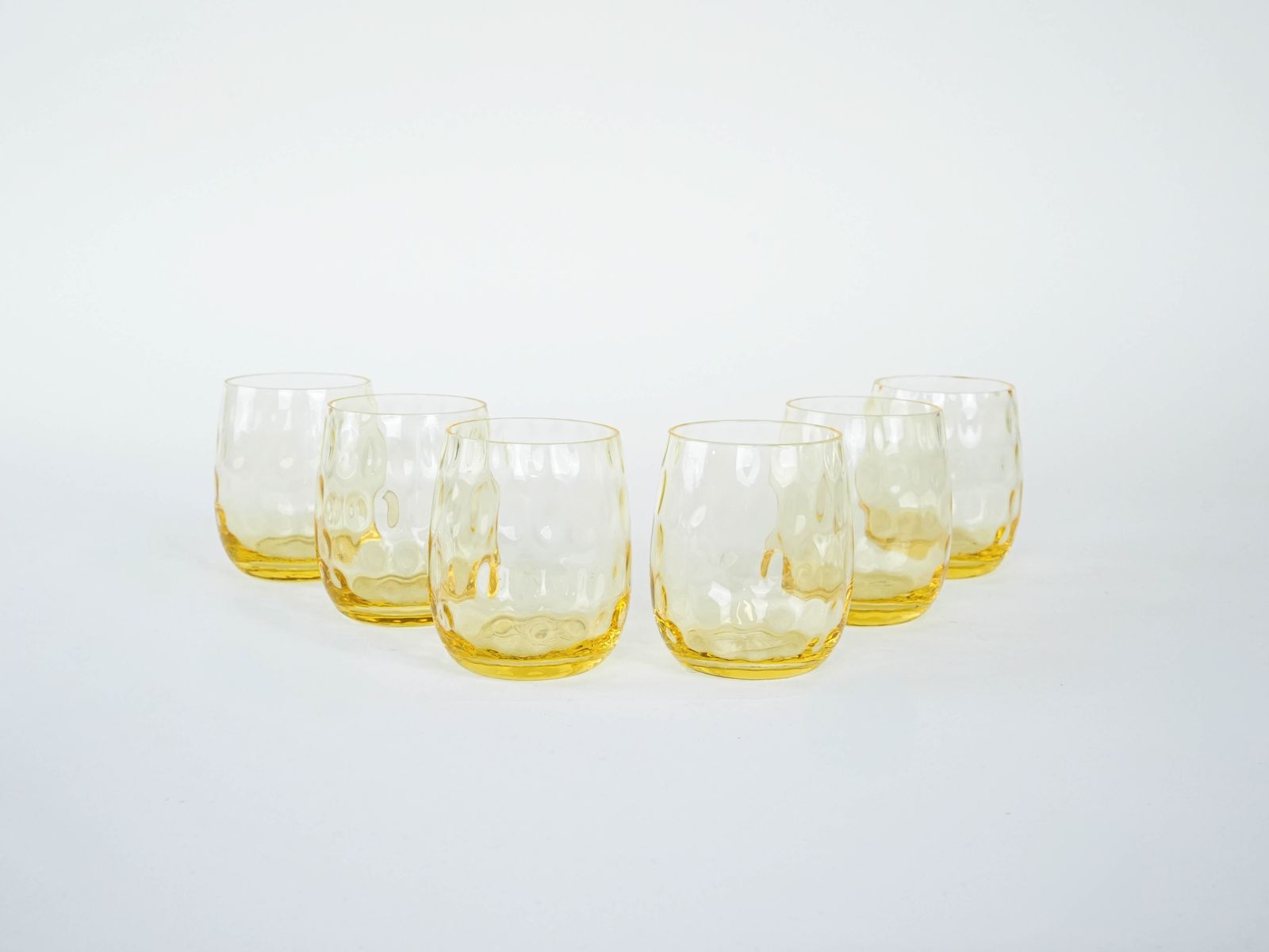 Set Of Six Glasses, Italian Design, 1970s, Made In Italy photo for sale