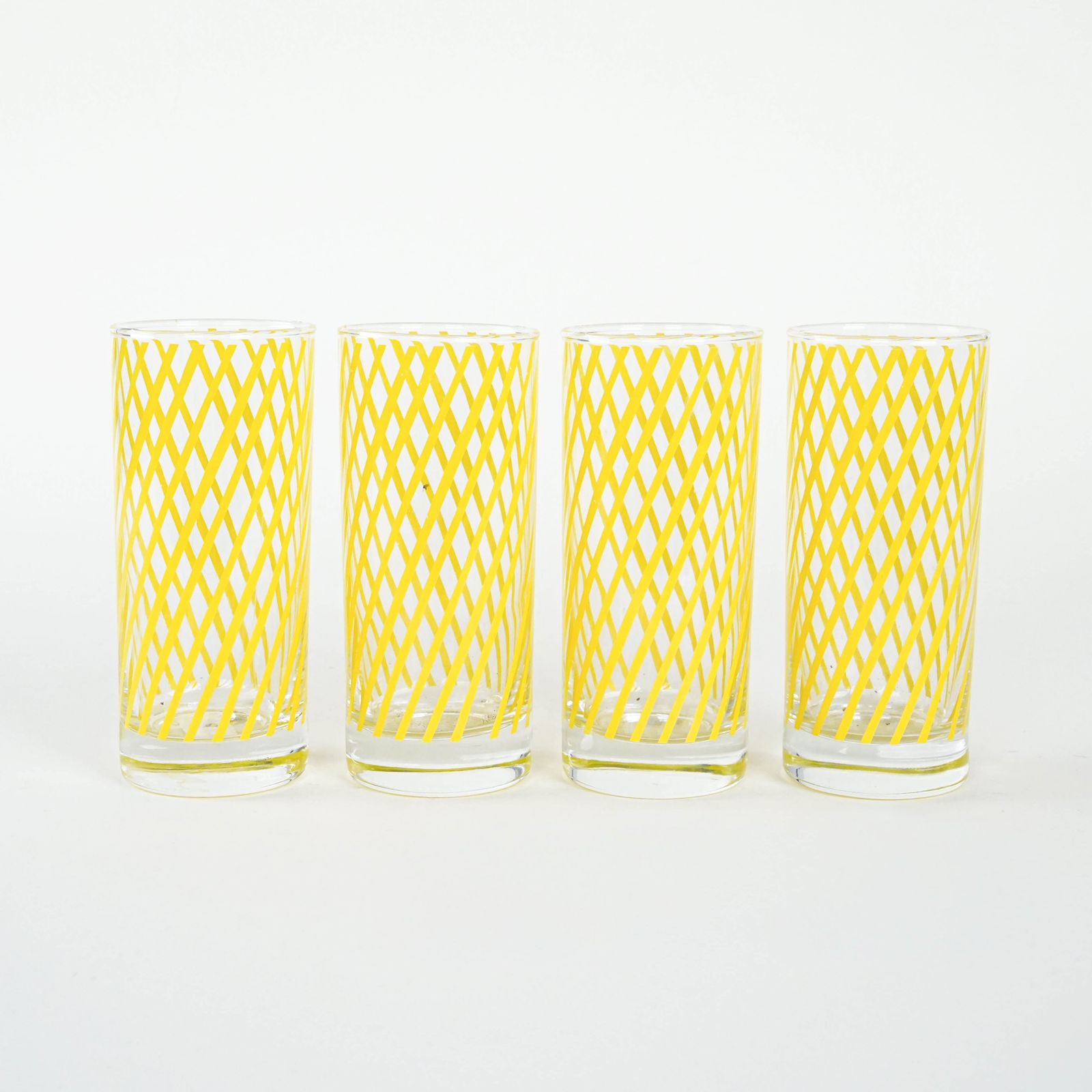 Set Of Highball Glasses, Italian Design, 1970s, Manufactured In Italy photo furniture