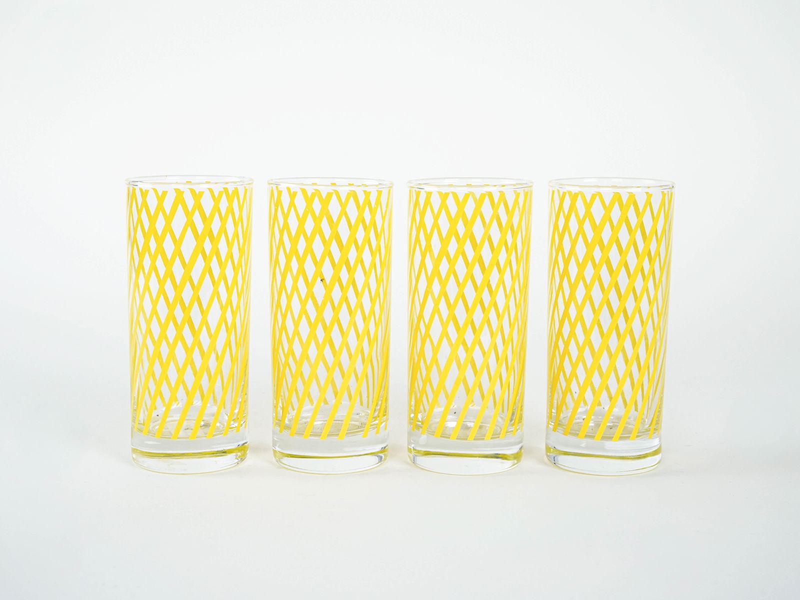 Set Of Highball Glasses, Italian Design, 1970s, Manufactured In Italy photo Home Decor