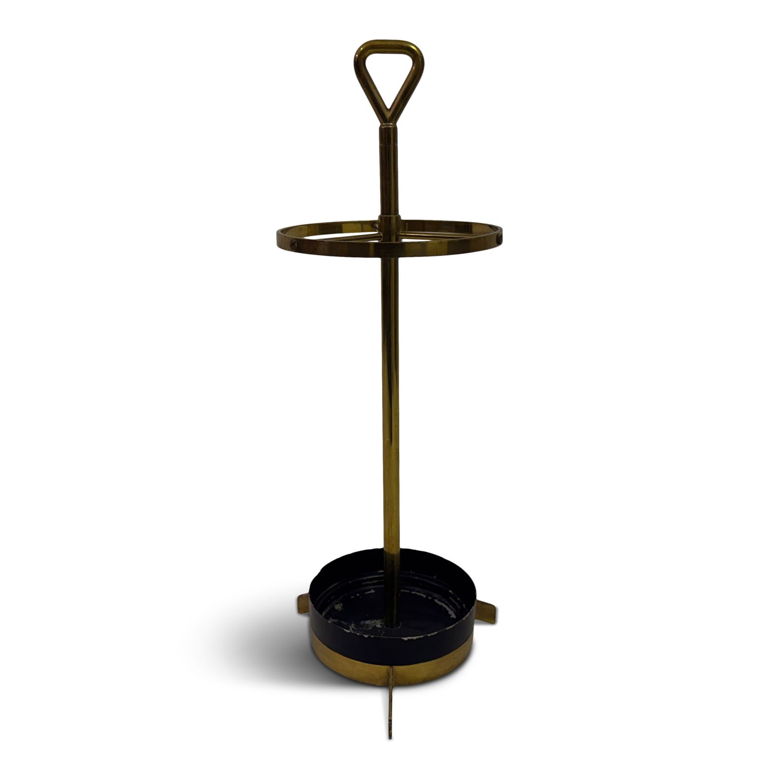 1950s Italian Brass And Iron Umbrella Stand