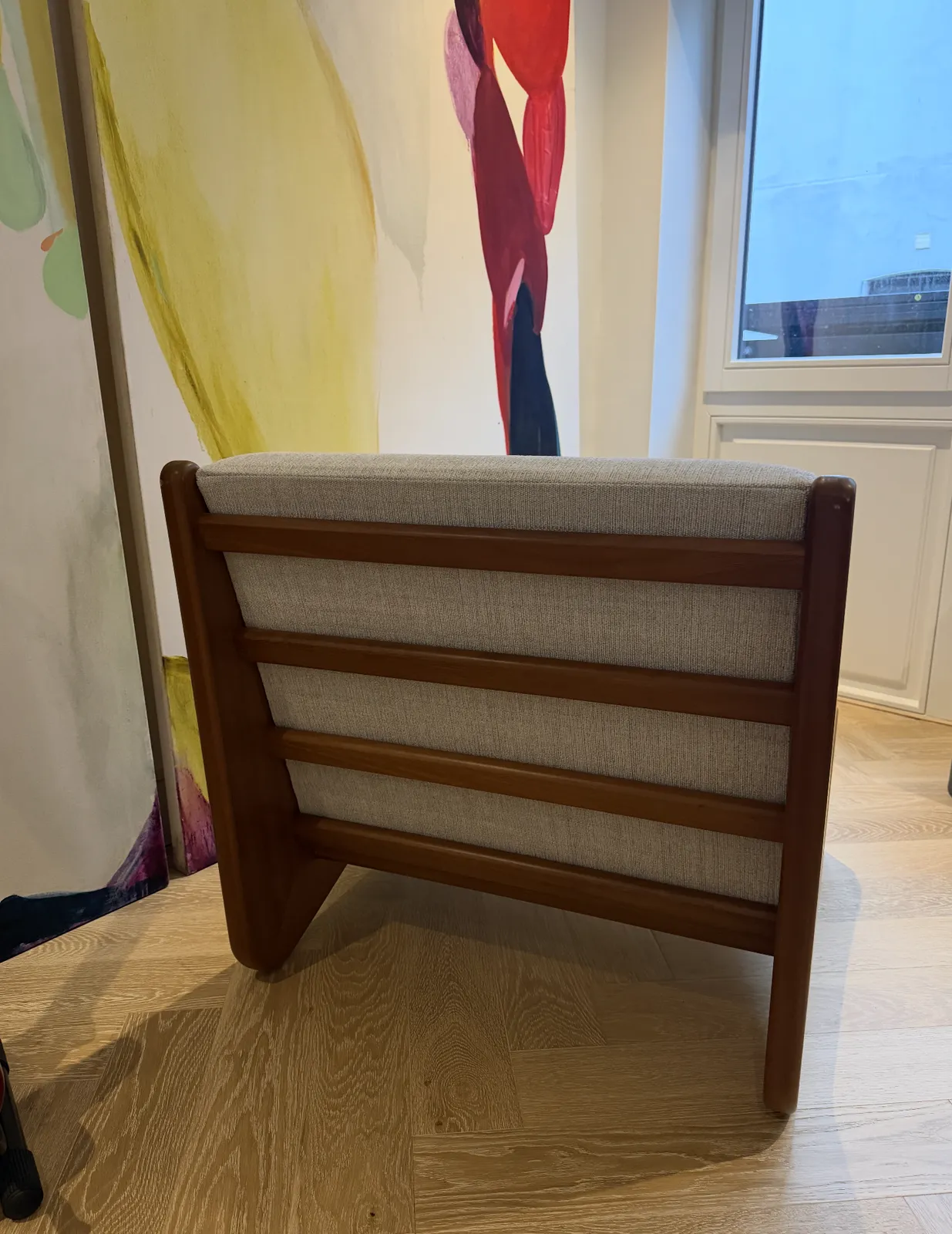 A Pair Of Vintage Inspired Wooden Loungers photo Furniture