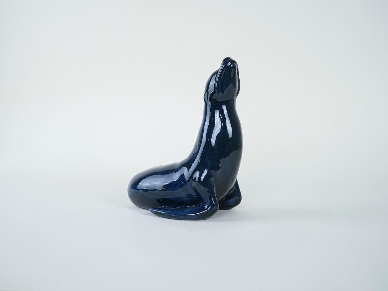 Ceramic Seal Figurine, Italian Design, 1960s, Made In Italy photo Home Decor