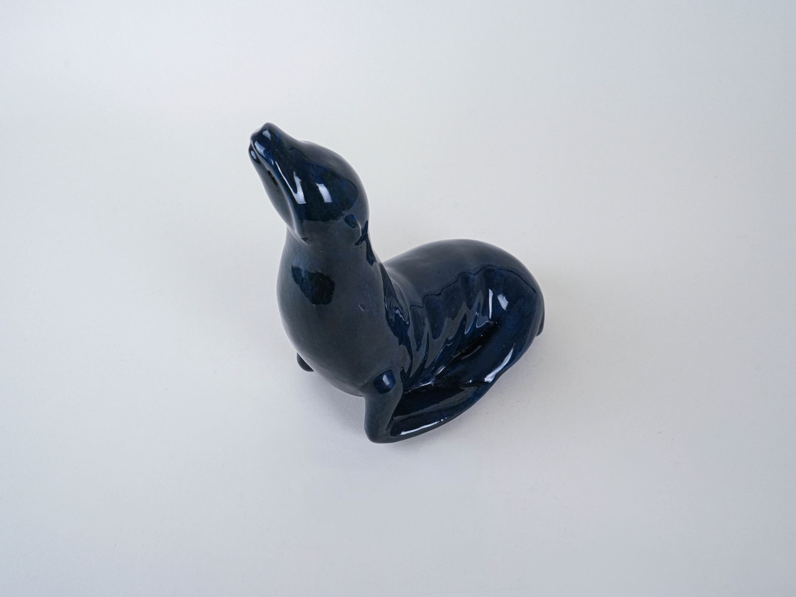 Ceramic Seal Figurine, Italian Design, 1960s, Made In Italy photo vinterior