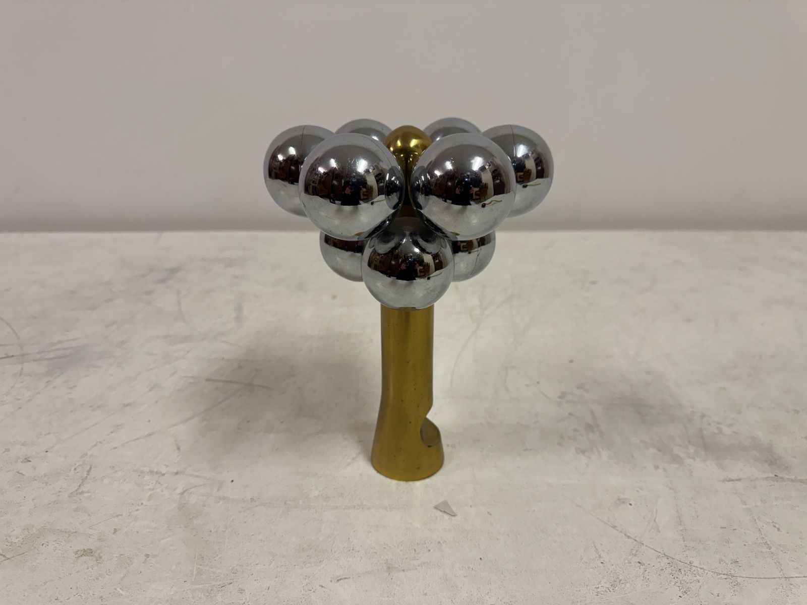 1970s Italian Brass And Chrome Sculpture photo buy