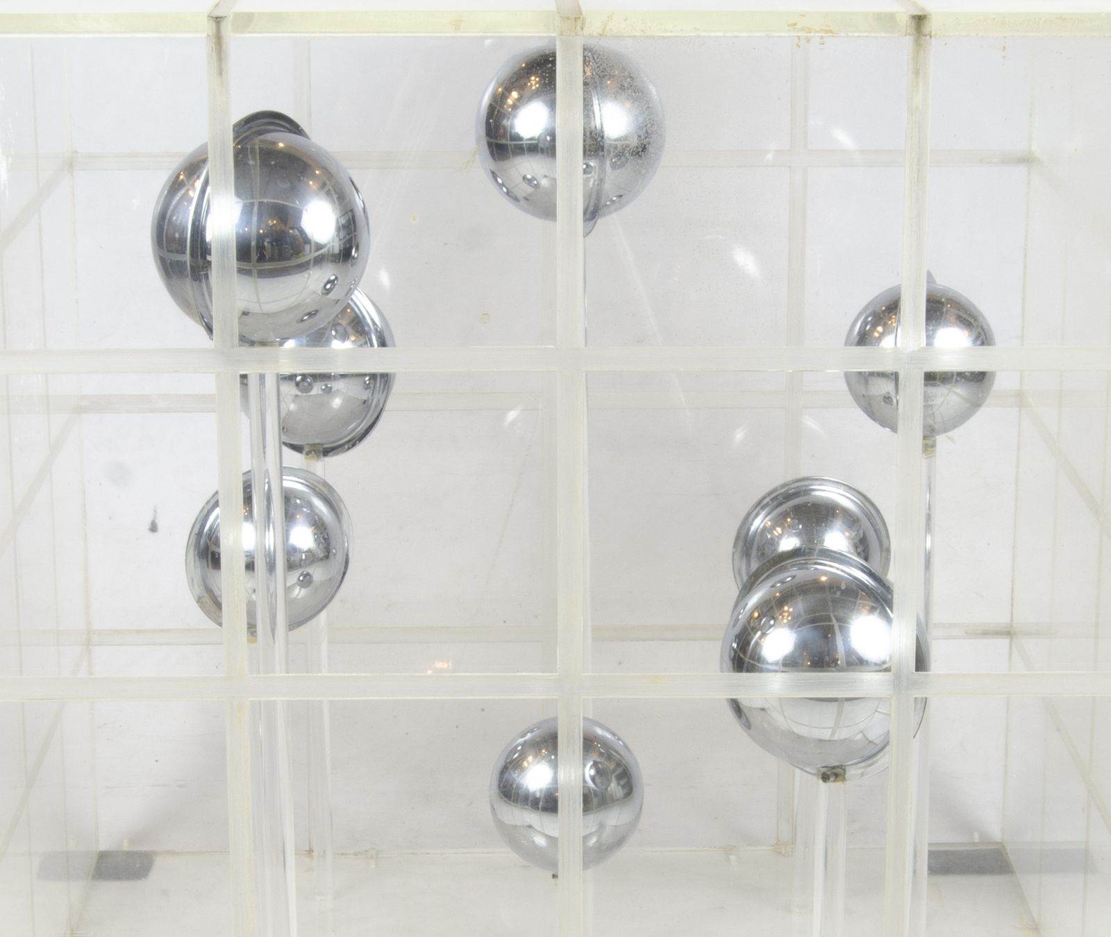 1960s Op Art Translucent Acrylic Cube Sculpture By Argentine Author Martha Boto photo 7000.0