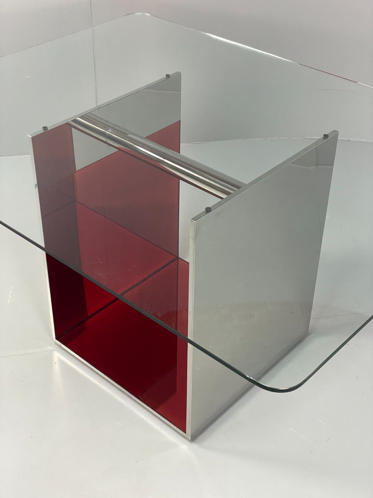 Italian Glass Dining Table By Gabriele Buratti For Acerbis Modern Eb11492  Mwoo photo 1250.0