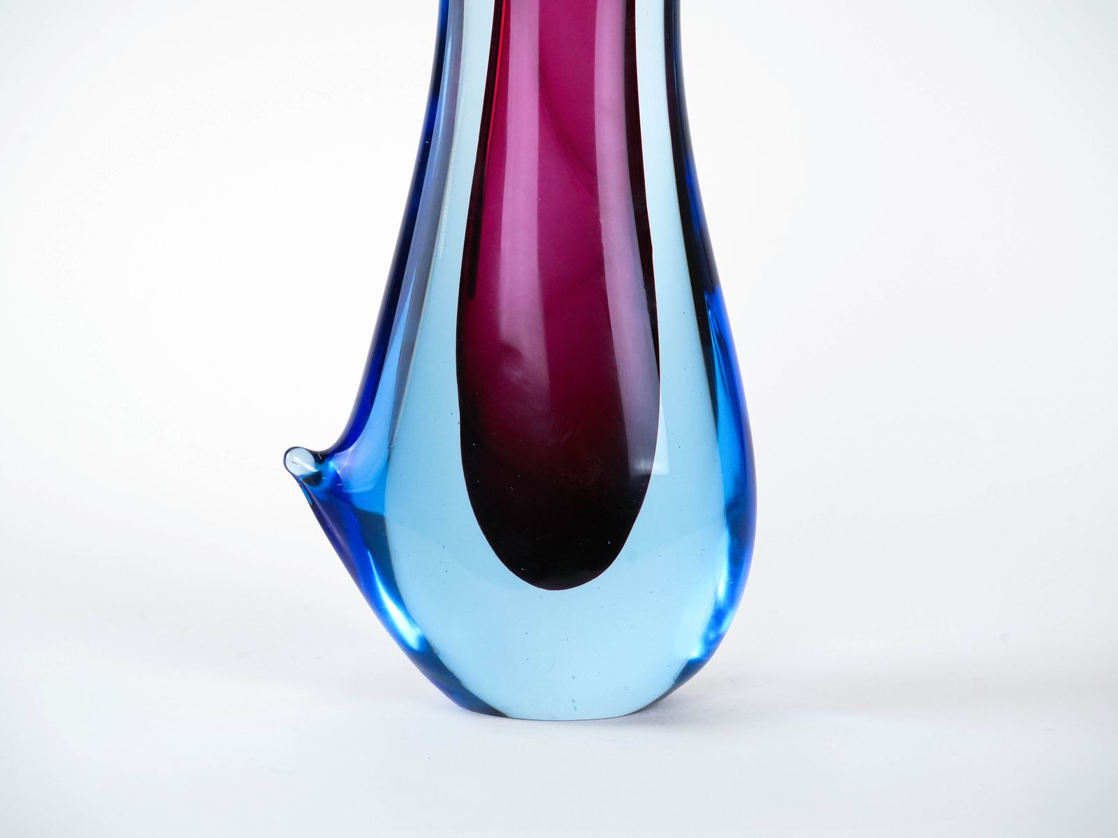 Vase, Murano Glass, Italian Design, 1960s, Made In Italy photo vinterior