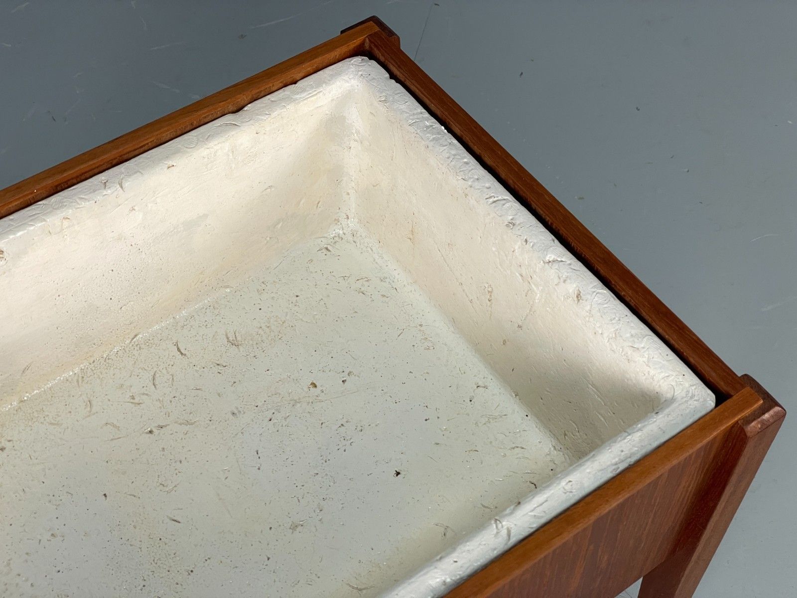 Vintage Teak Flower Planter Drinks Cooler Danish 1960s Mid Century Eb11494 Mwoo photo vintage