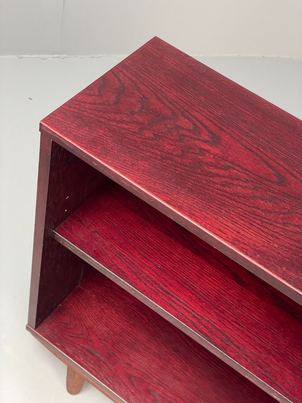 Vintage Dark Oak Bookcase Adjustable Shelf By Beaver & Tapley Eb11497 Mwoo photo Furniture