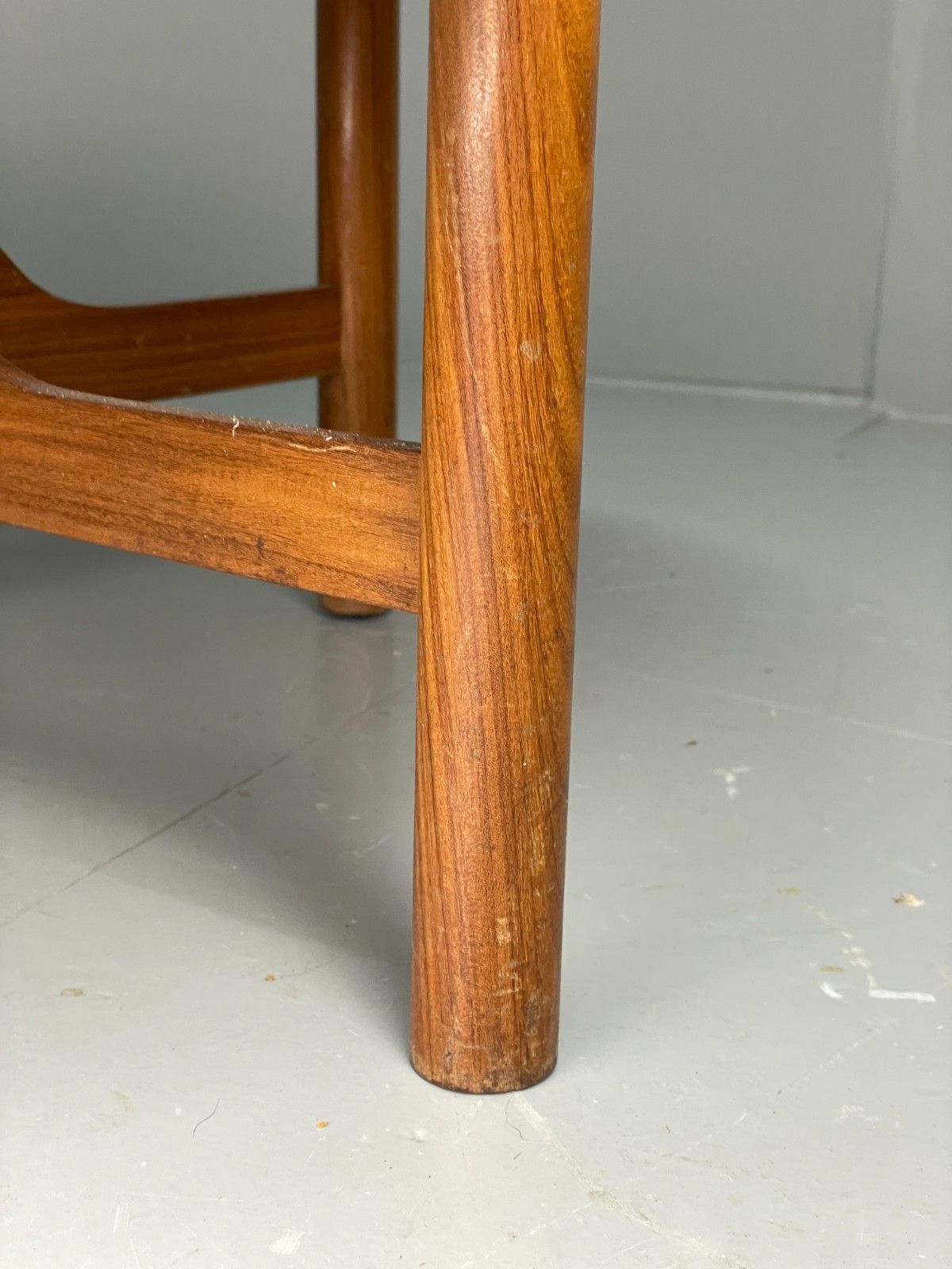 Vintage Teak Coffee Table 1960s Round Shape Mid Century Eb11509 Mwoo photo buy