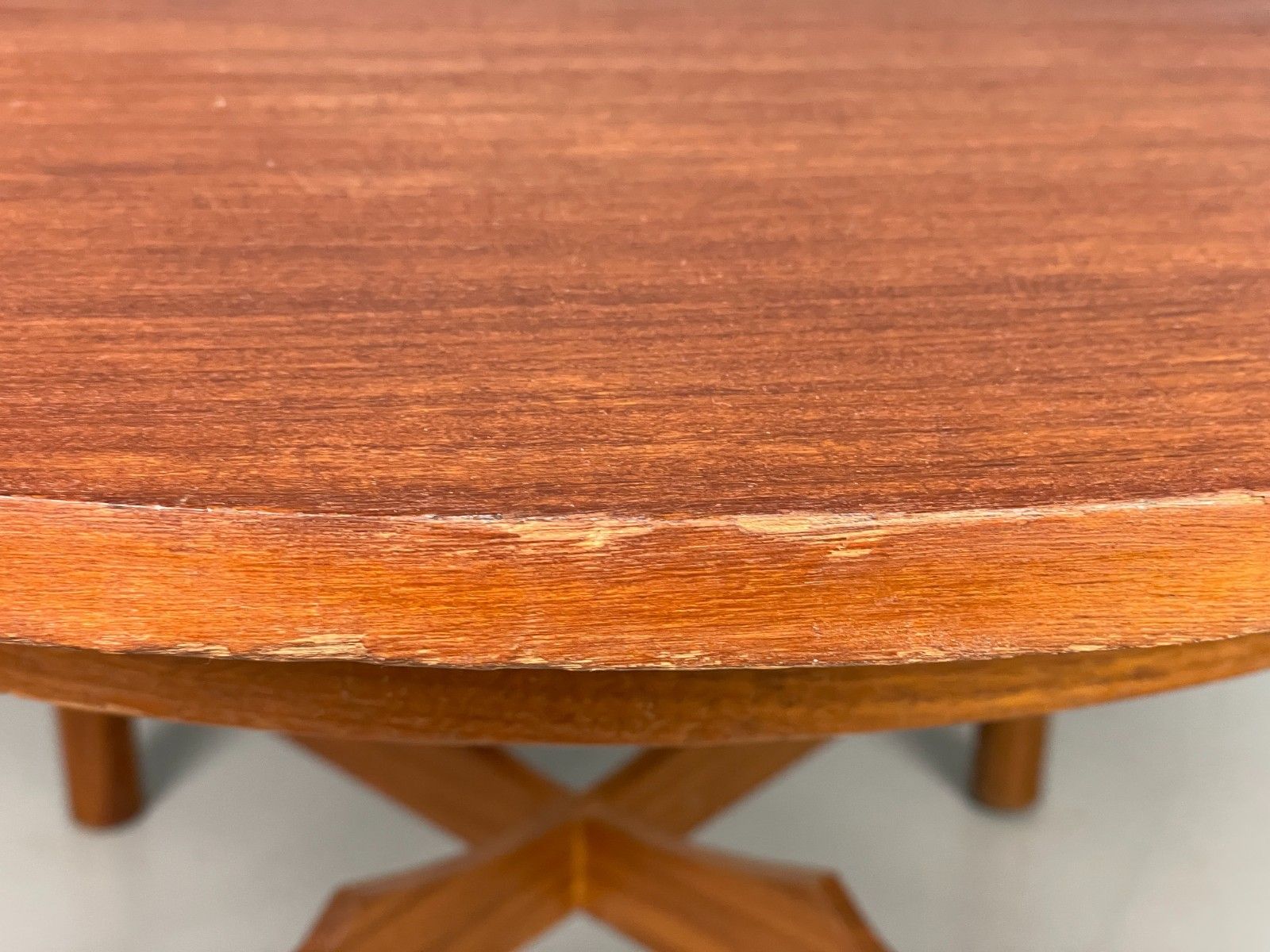photo for sale Vintage Teak Coffee Table 1960s Round Shape Mid Century Eb11509 Mwoo