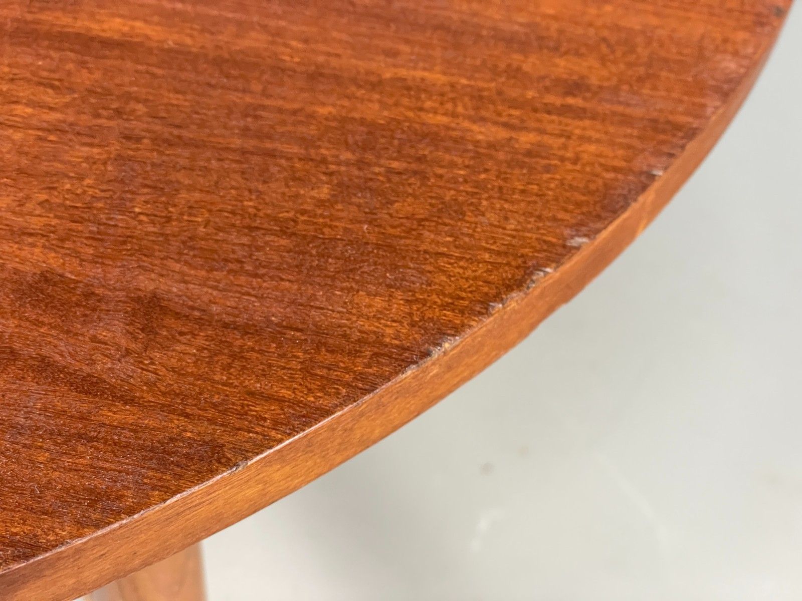 Furniture Vintage Teak Coffee Table 1960s Round Shape Mid Century Eb11509 Mwoo photo