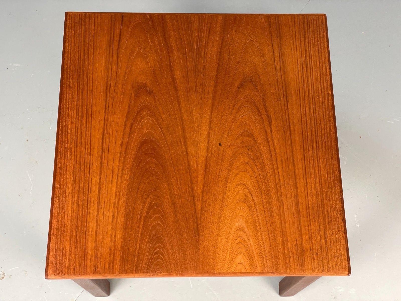 Vintage Teak Side Table 1960s Danish Square Removable Legs Retro Eb11518 Mwoo photo for sale