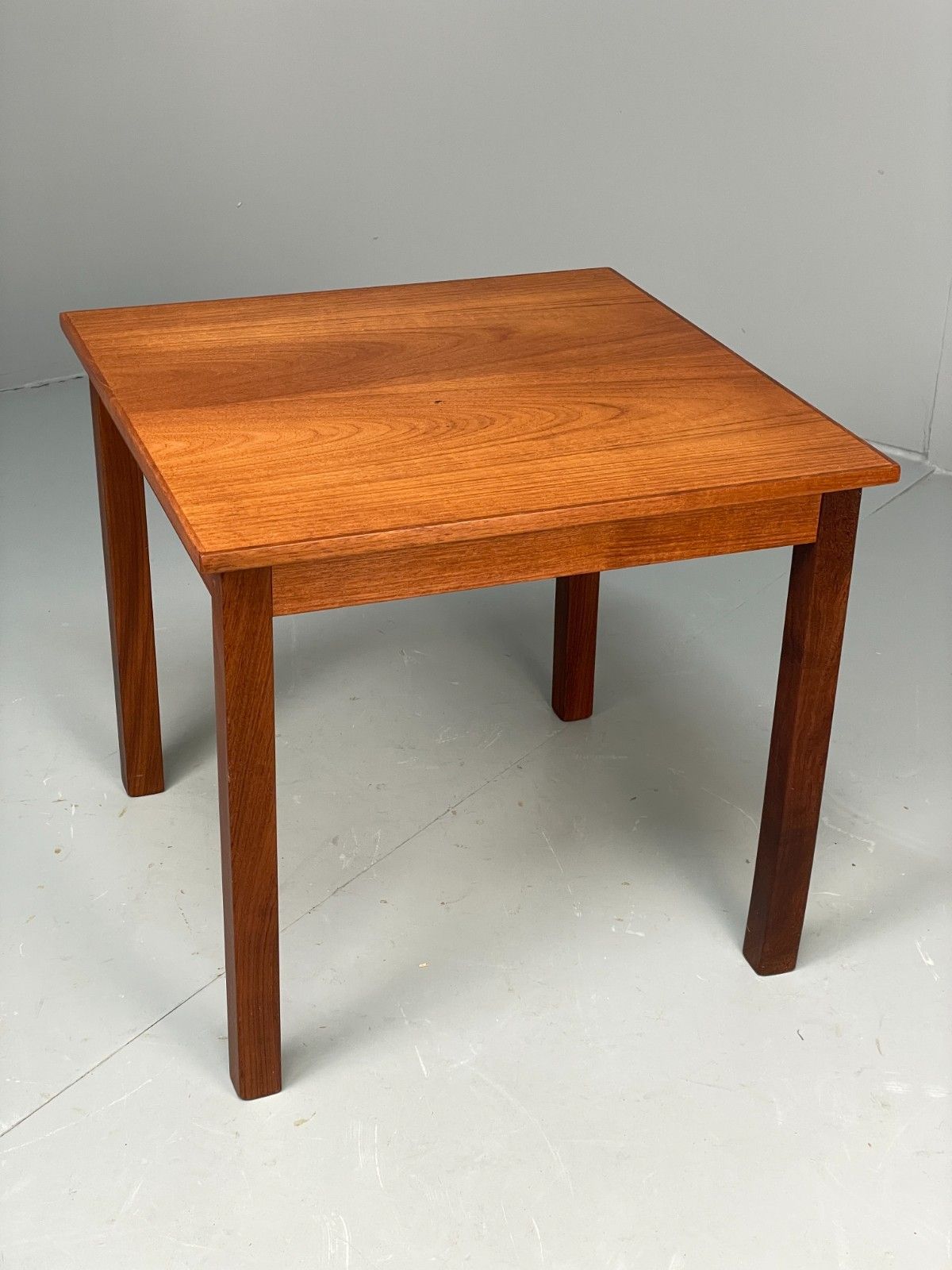 Vintage Teak Side Table 1960s Danish Square Removable Legs Retro Eb11518 Mwoo photo buy