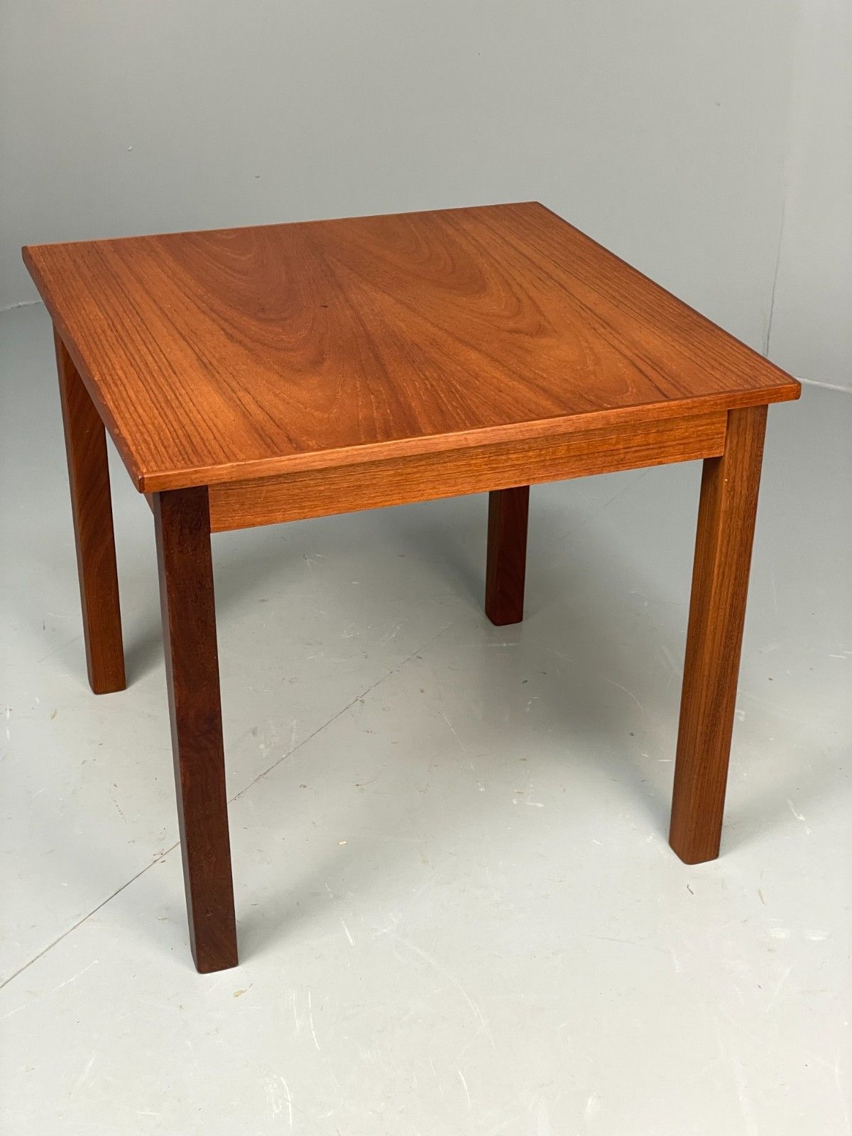 Vintage Teak Side Table 1960s Danish Square Removable Legs Retro Eb11518 Mwoo photo vintage
