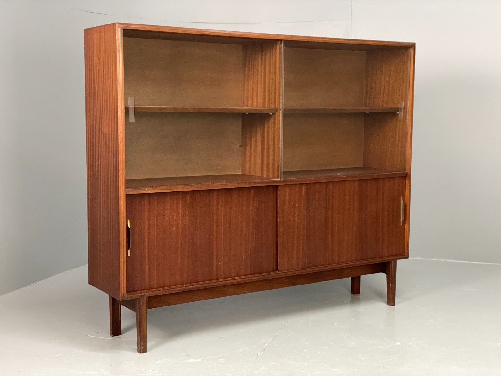 Vintage 1960s Glazed Cabinet Mid Century Beaver & Tapley Bookcase Eb11536 Mwoo photo furniture