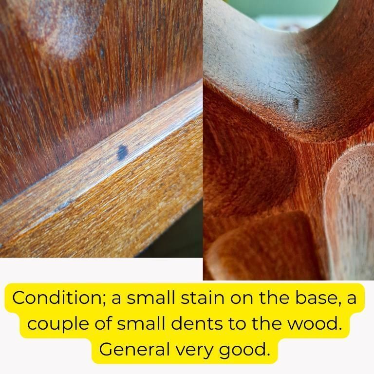 Tall Mcm Teak Wood Sculpture Of A Couple Embracing Each Other 15.5'' photo buy