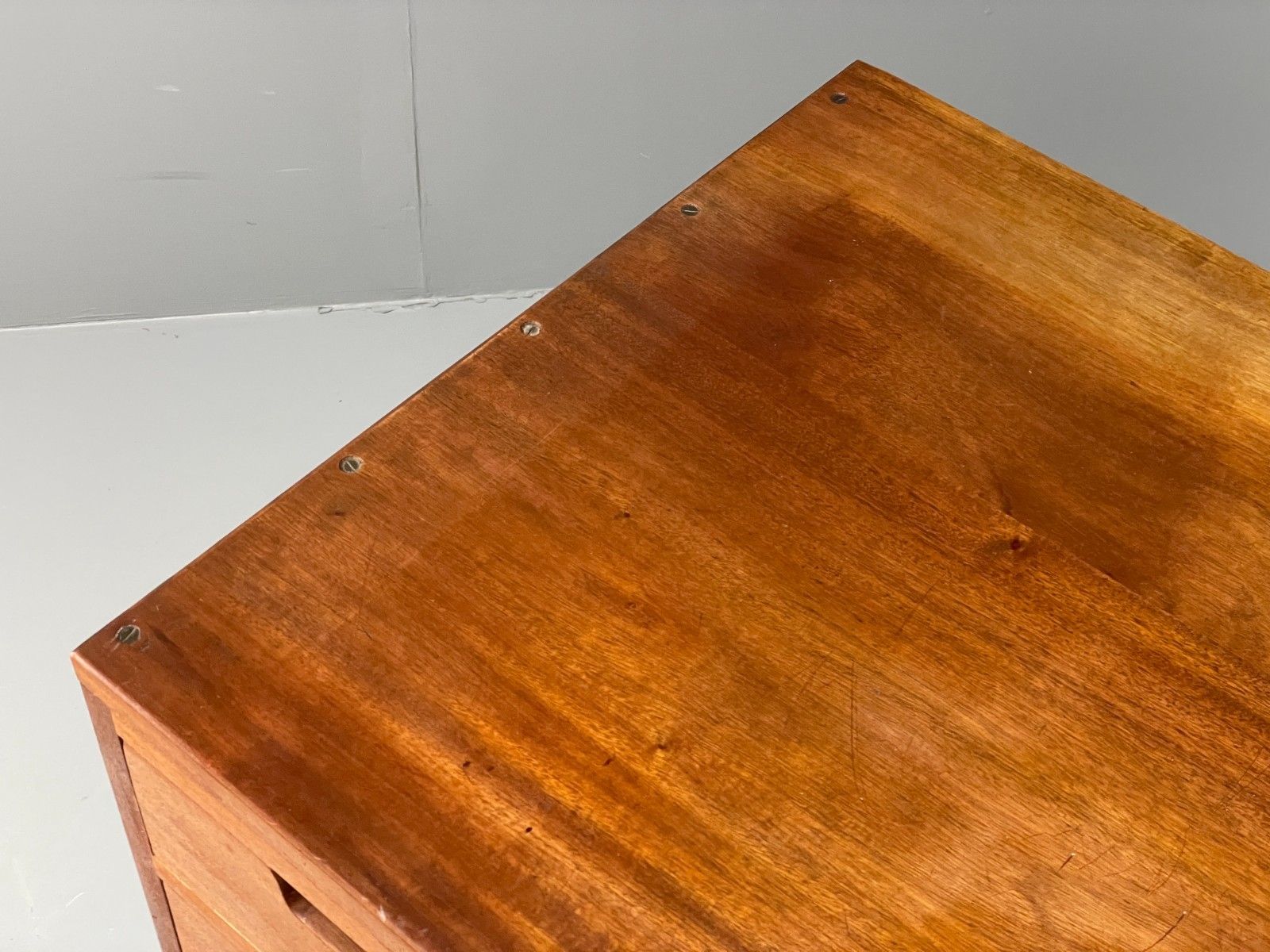 Vintage Chest Of Drawers 1950s Chunky Solid Mahogany Mid Century Eb11559 Mwoo photo buy