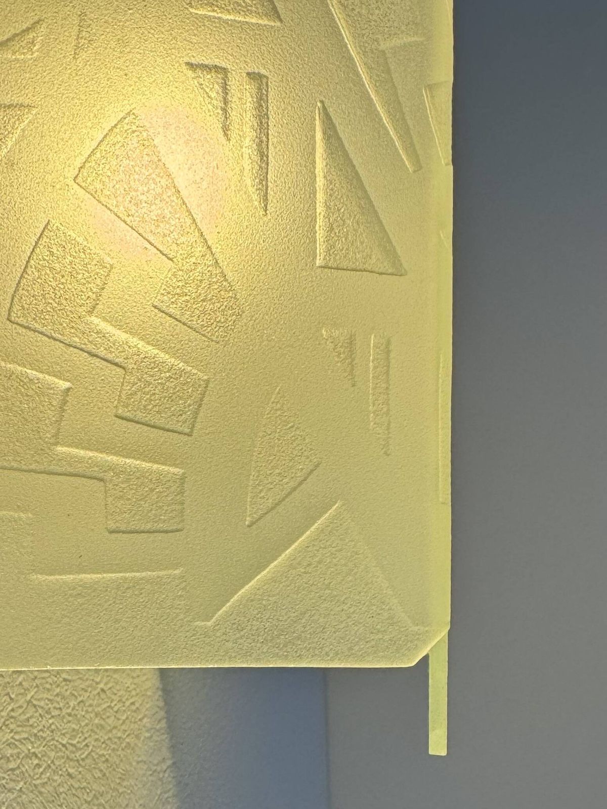 Vintage Modernist Art Deco Wall Sconce Oak And Frosted Glass France 1930 photo vinterior
