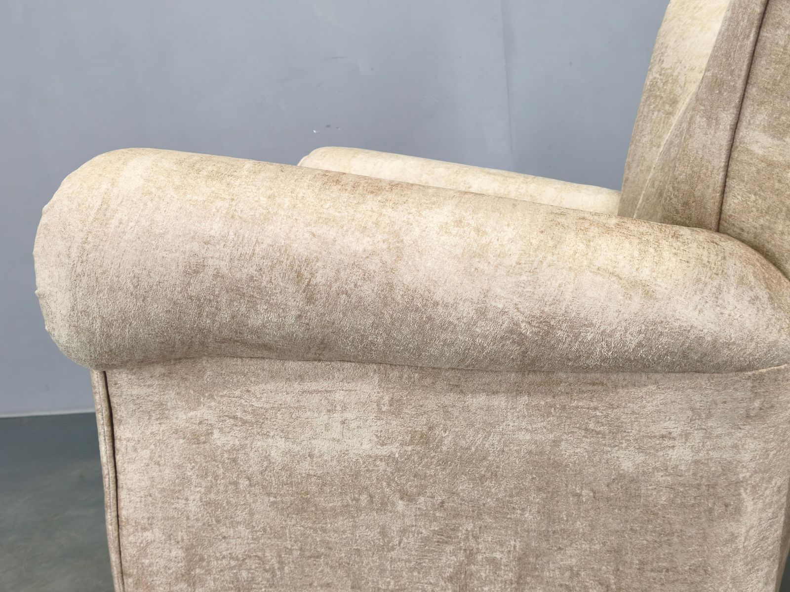 Italian Mid Century Velvet Lounge Armchair, 1950s photo 2652.0