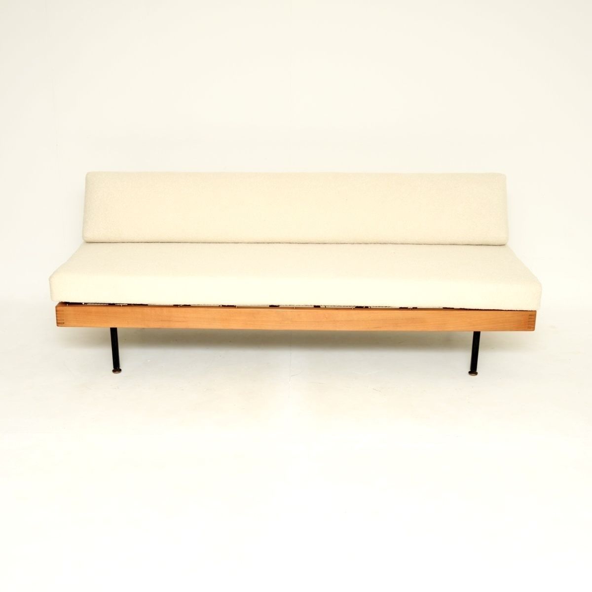 1625.0 Vintage Sofa Bed In Steel And Birch photo