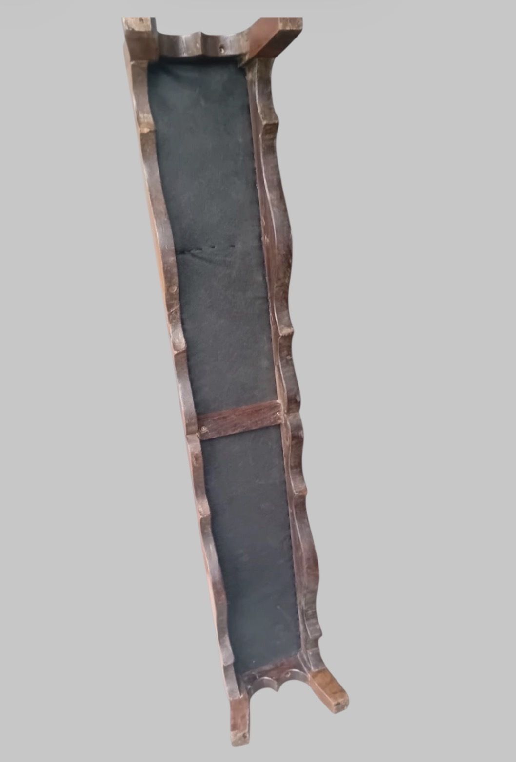Early Early 20th Century Solid Walnut Fireside Fender Stool photo 595.0