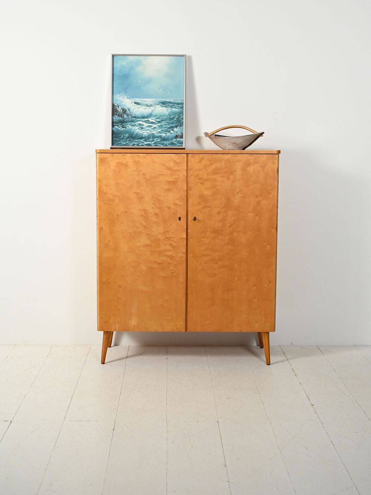 Cabinet Scandinavo Vintage In Betulla Anni ’50