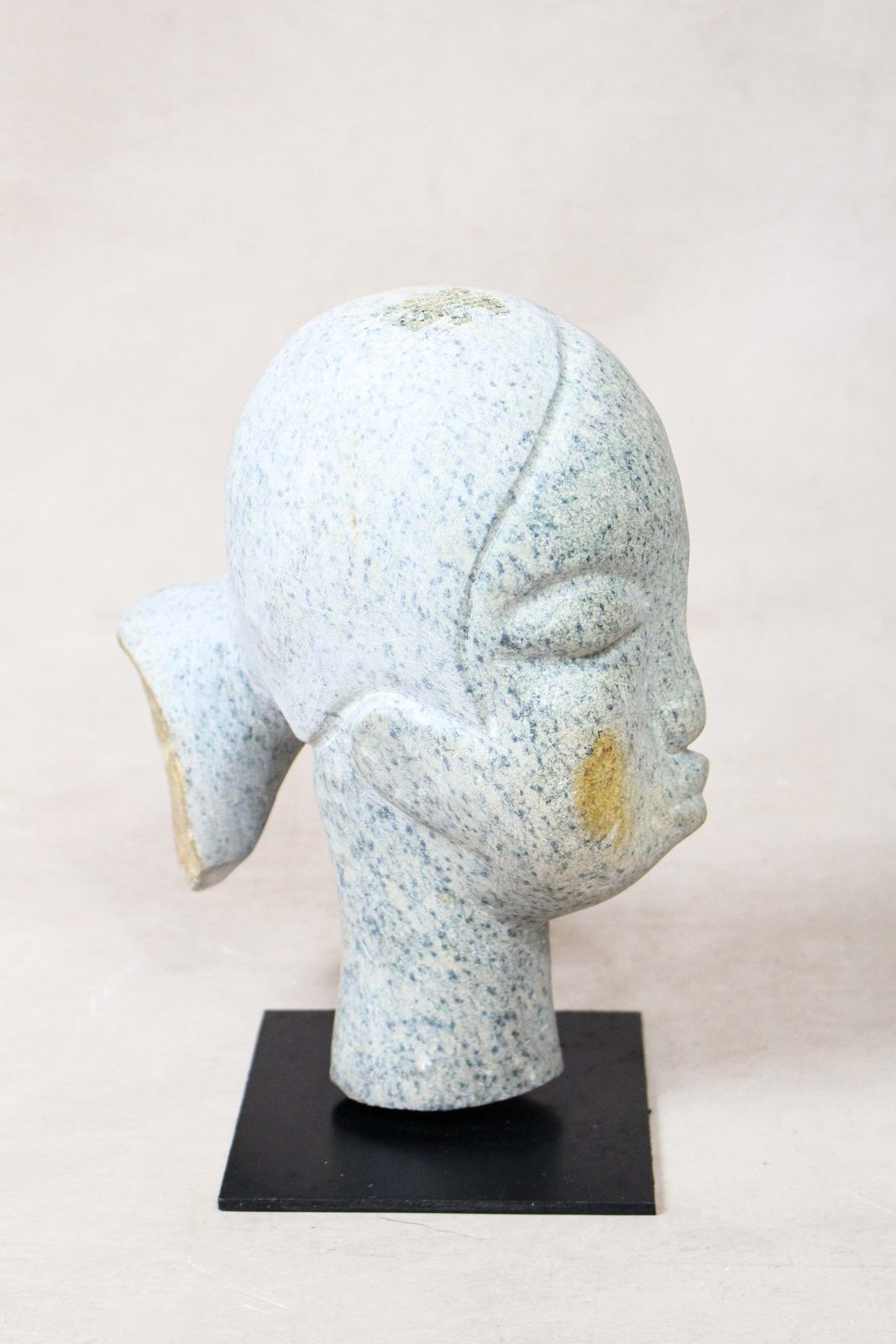 Stone Head Sculpture By Rizimu Chiwawa Zimbabwe 30.4 photo for sale