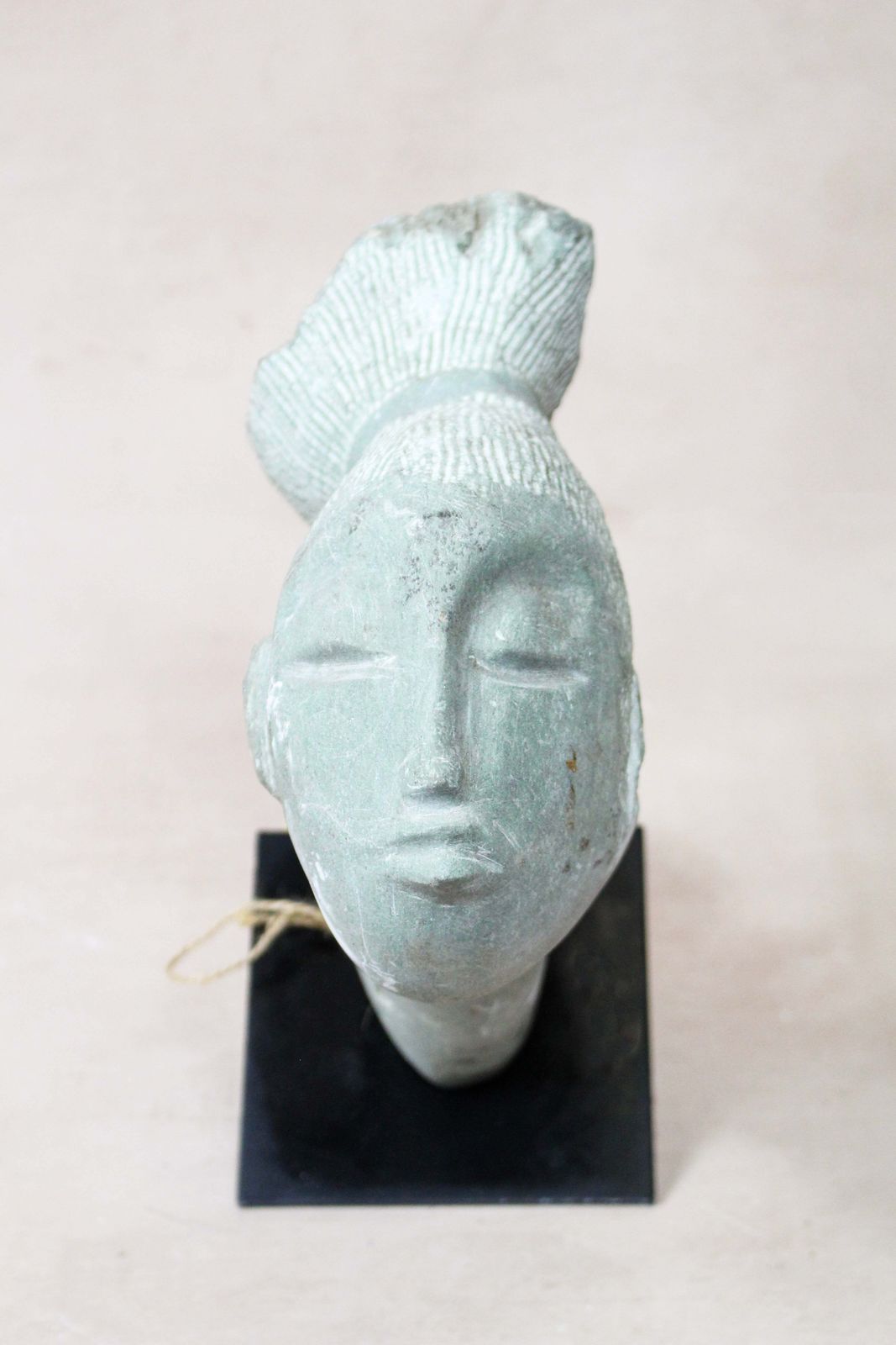 Stone Head Sculpture By Rizimu Chiwawa Zimbabwe 30.7 photo Art
