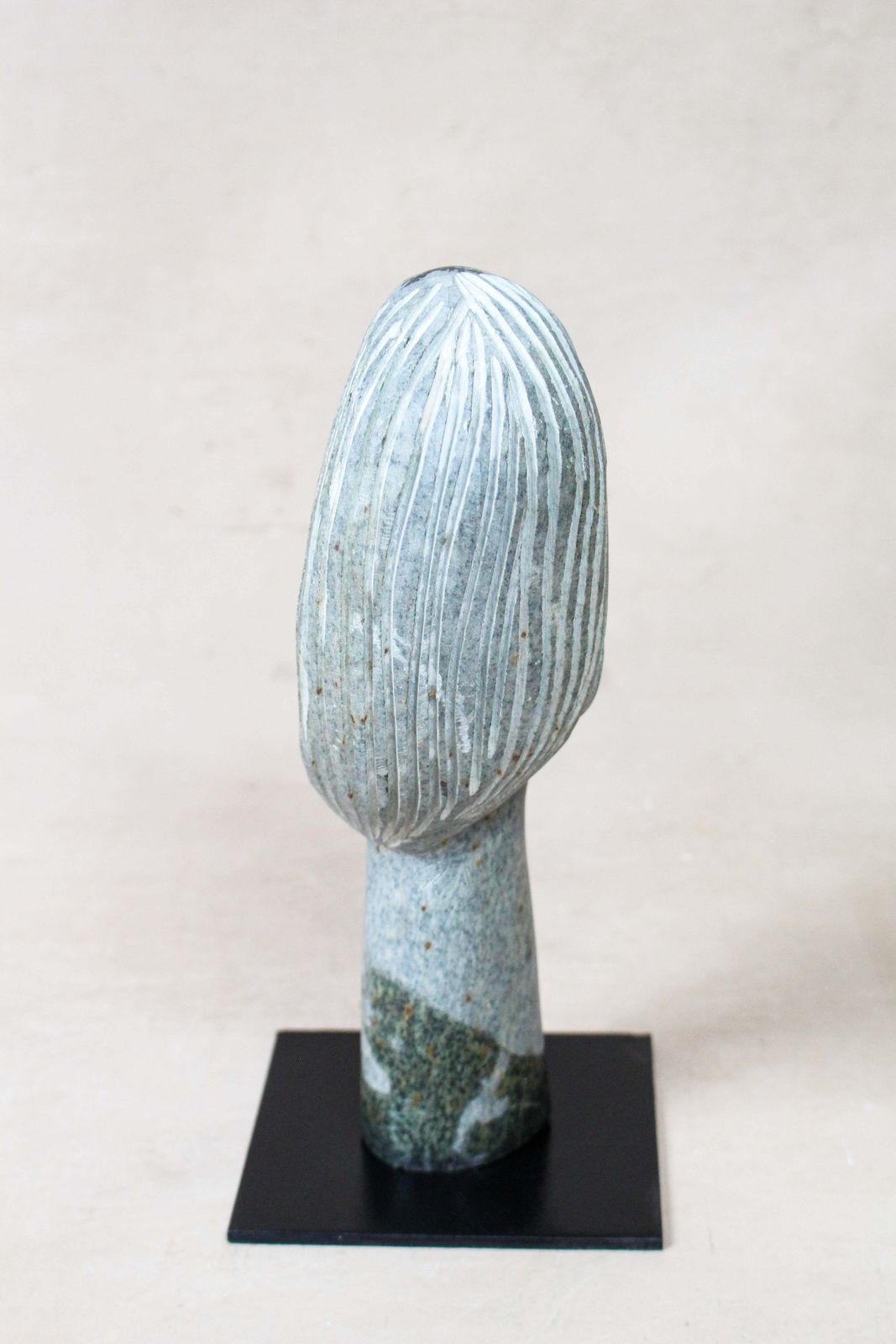 Stone Head Sculpture By Rizimu Chiwawa Zimbabwe 30.6 photo for sale