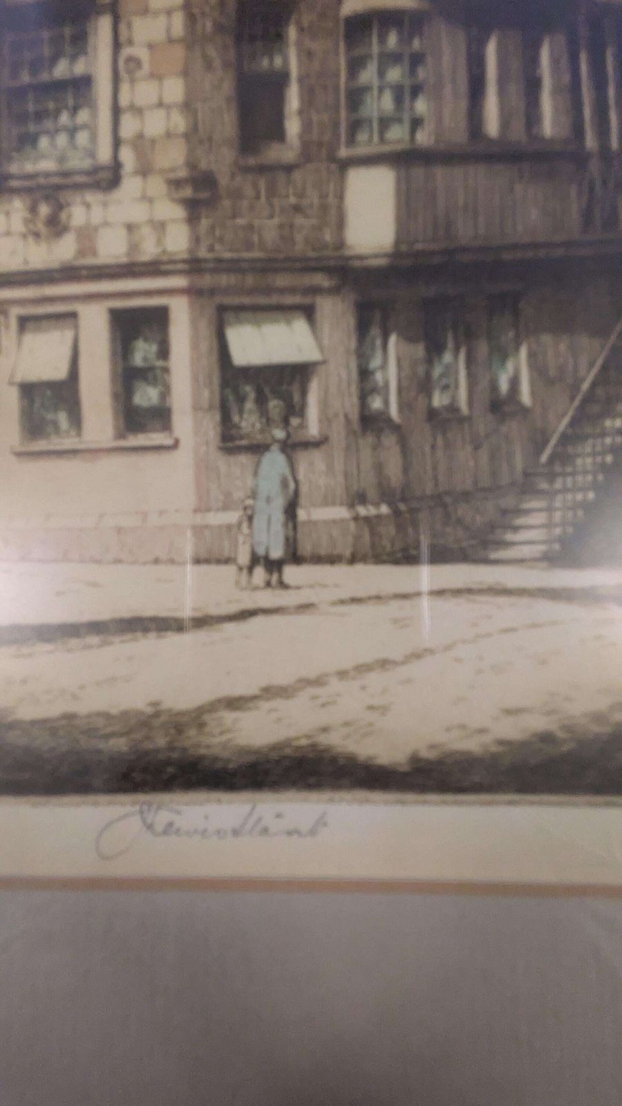 Pair Of Signed Artist’s Proof Colour Etchings By John Lewis Stant (1905 1965) Edinburgh Scenes photo 187.0