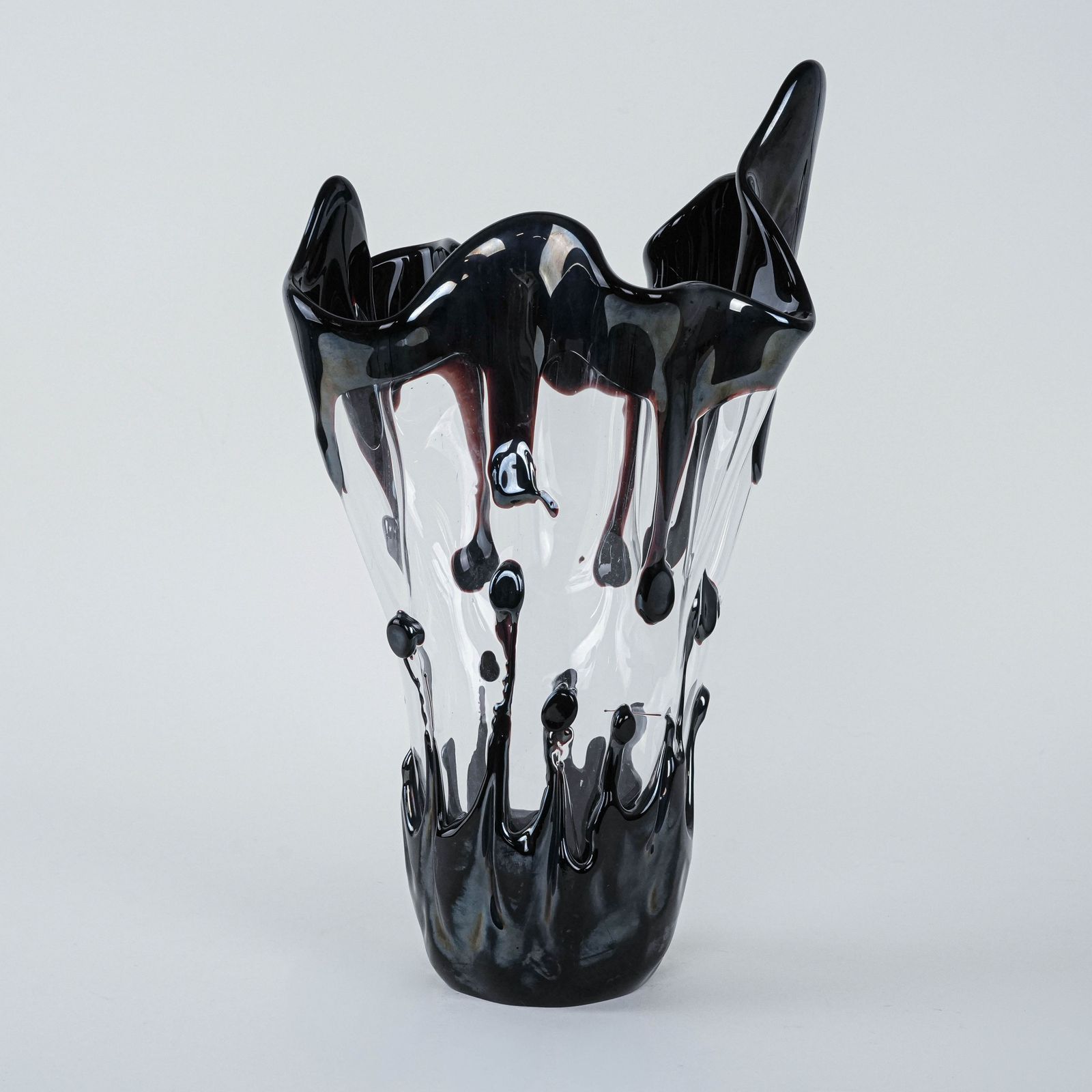 Murano Glass Vase, Italian Design, 1960s, Manufactured In Italy photo furniture