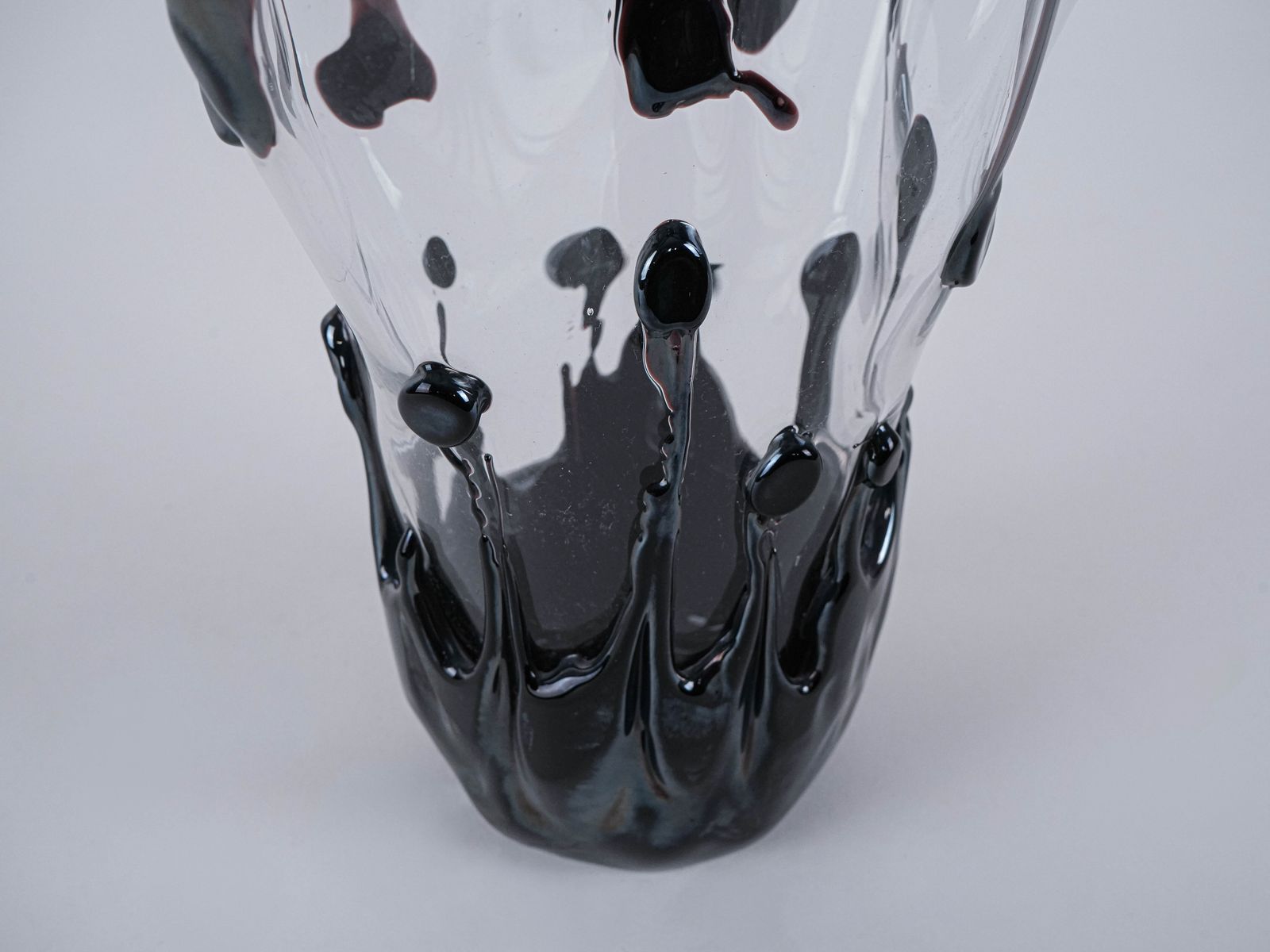 Murano Glass Vase, Italian Design, 1960s, Manufactured In Italy photo vintage