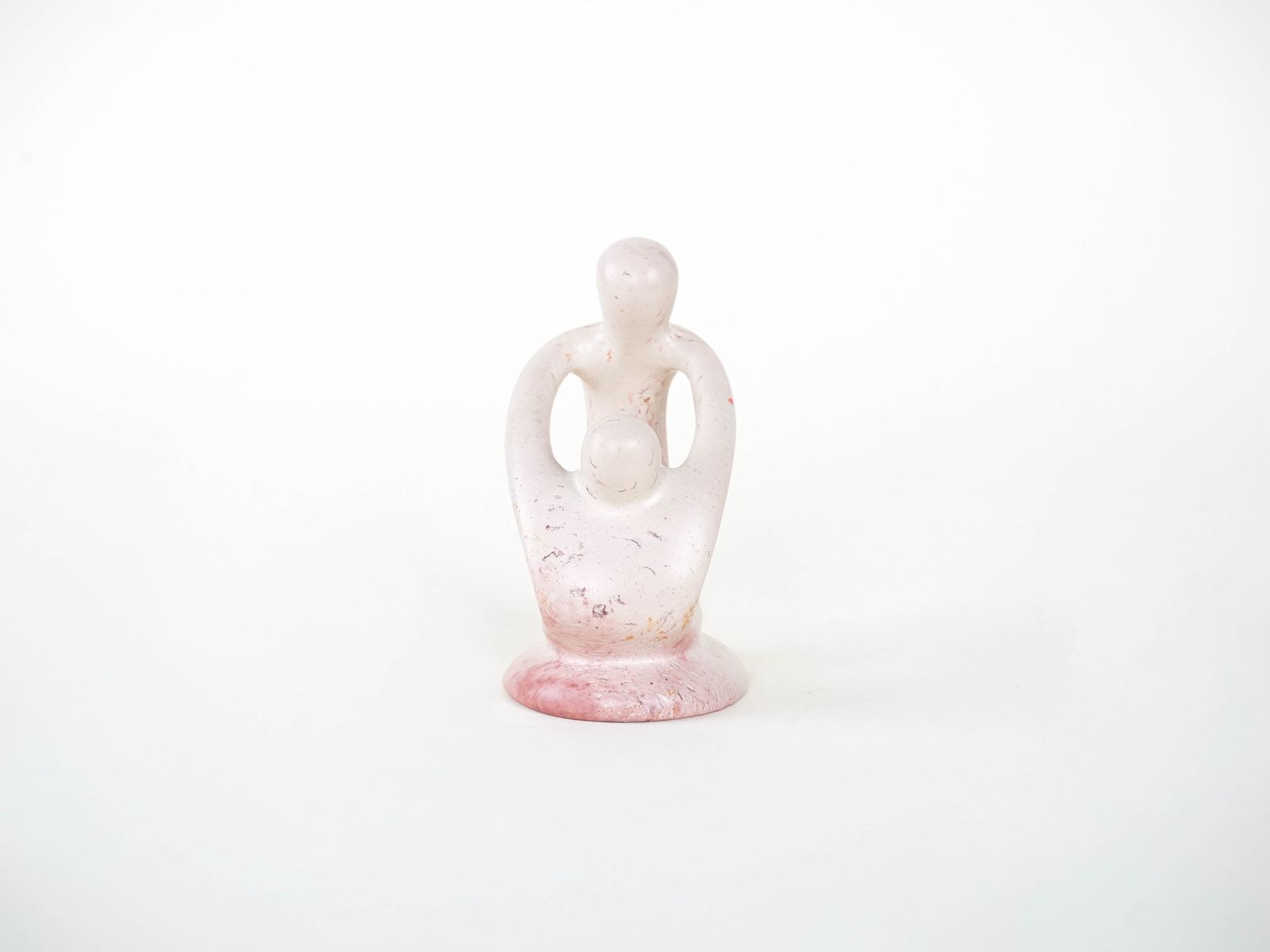 Abstract Sculpture Of A Figure With A Child, Danish Design, 1980s, Made In Denmark photo vinterior