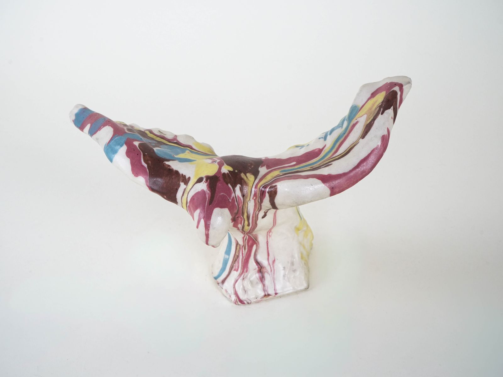 Ceramic Bird Sculpture, Italian Design, 1970s, Manufacturer: F. Ferroni photo vintage
