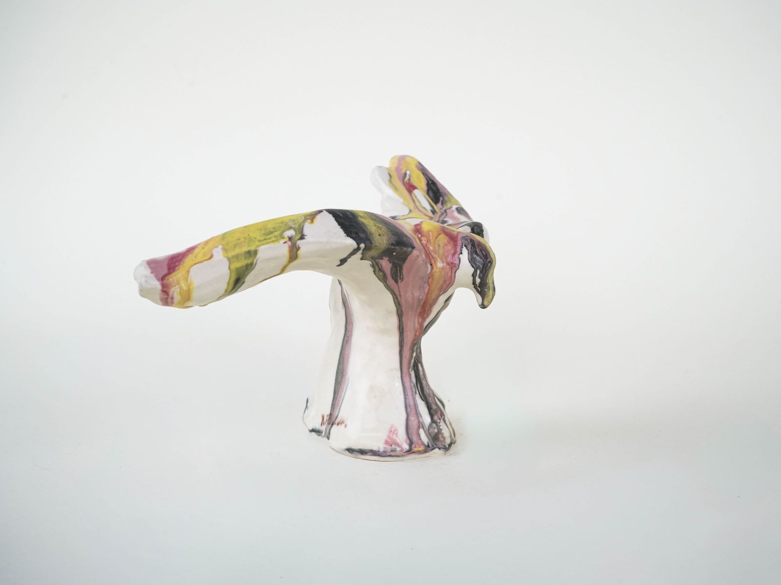 Ceramic Bird Sculpture, Italian Design, 1970s, Manufacturer: F. Ferroni photo Art