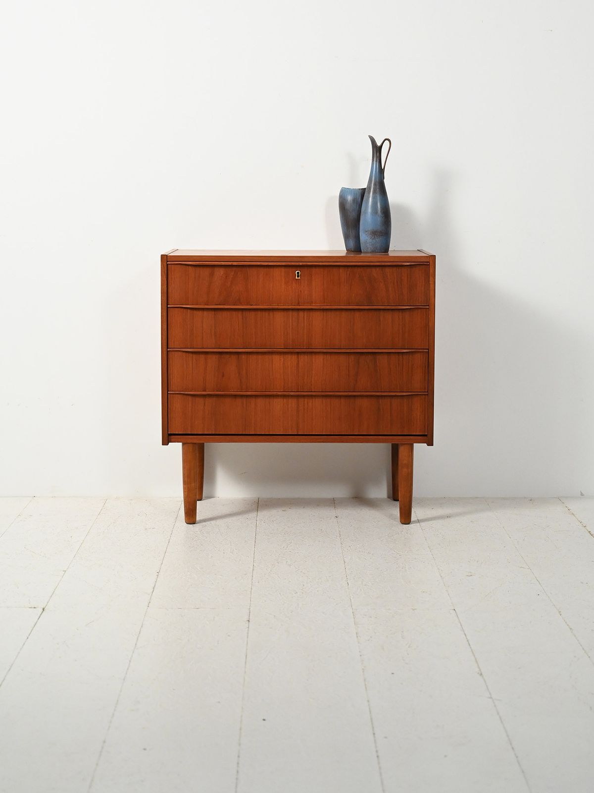 Scandinavian Teak Chest Of Drawers From The 1960s
