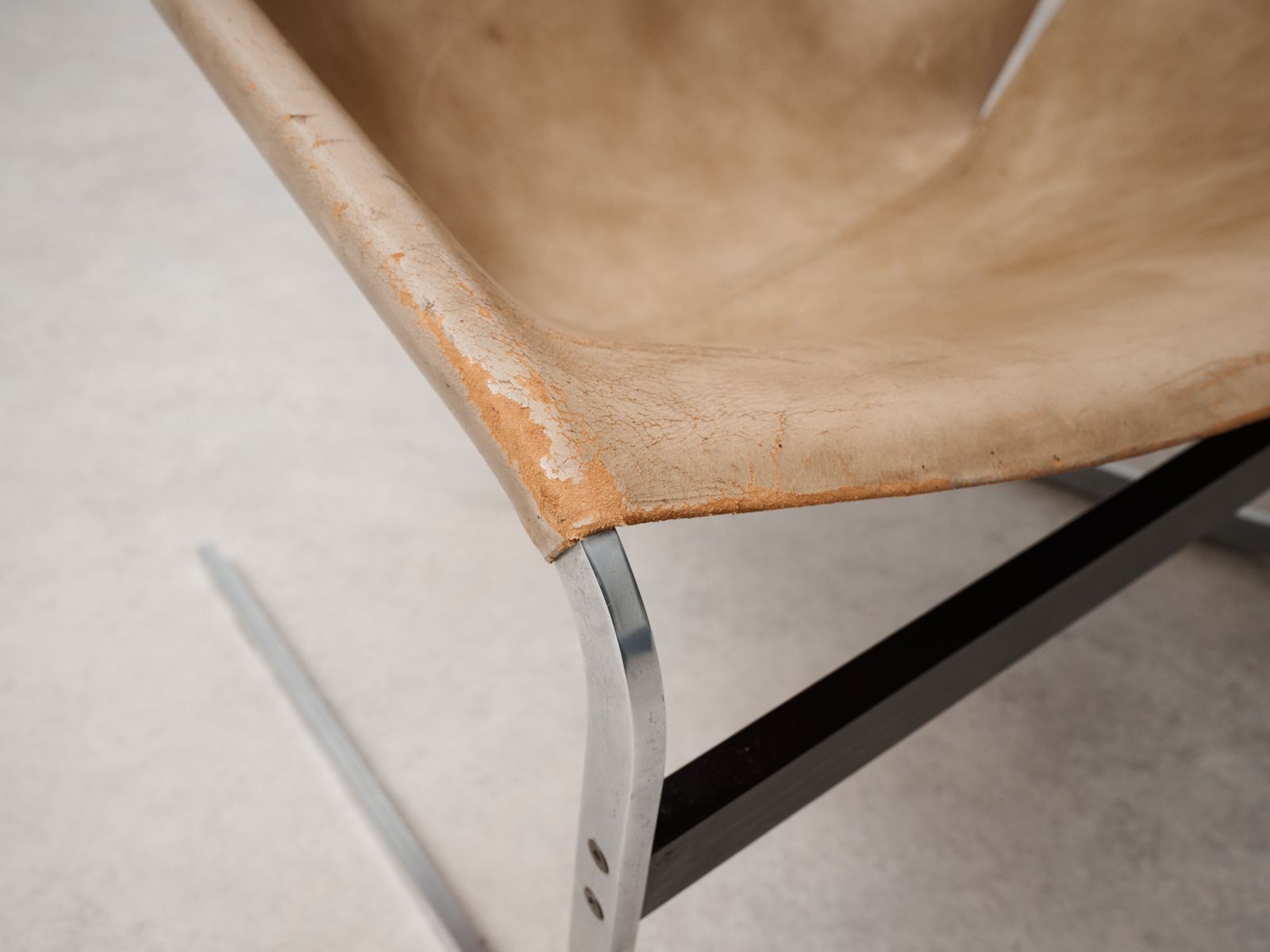 Pierre Paulin For Artifort 'F 444' Easy Chair In Cognac Leather Netherlands, 1960s photo furniture