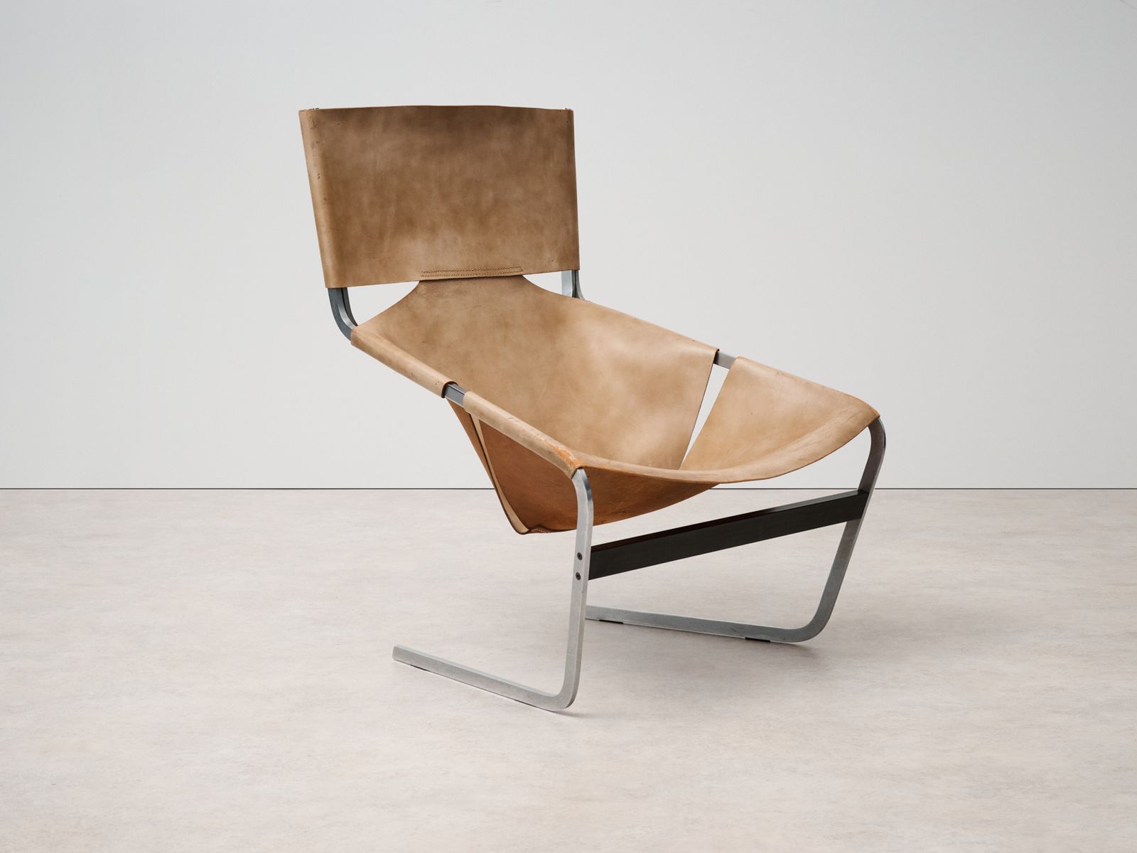 Pierre Paulin For Artifort 'F 444' Easy Chair In Cognac Leather Netherlands, 1960s