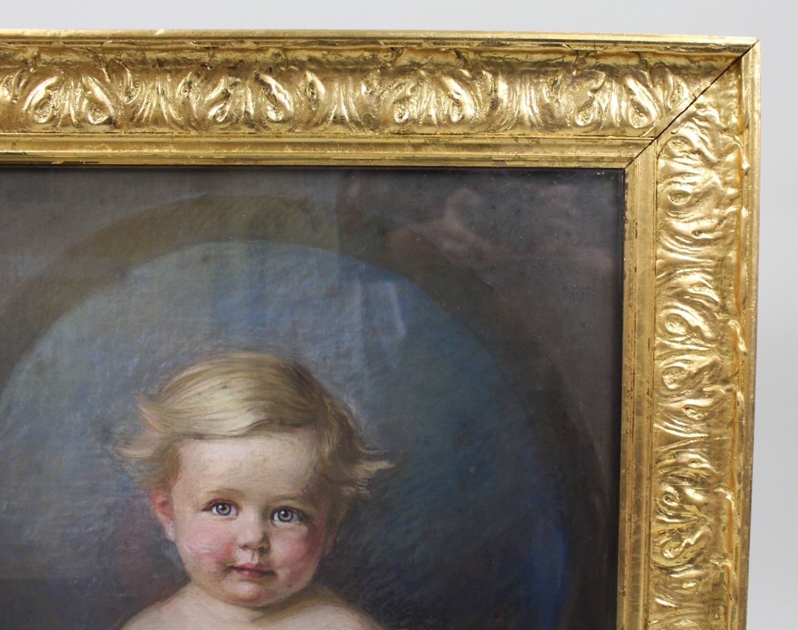 Art Pair Of Early 20th Century Pastel Portraits By Emily Eyres photo