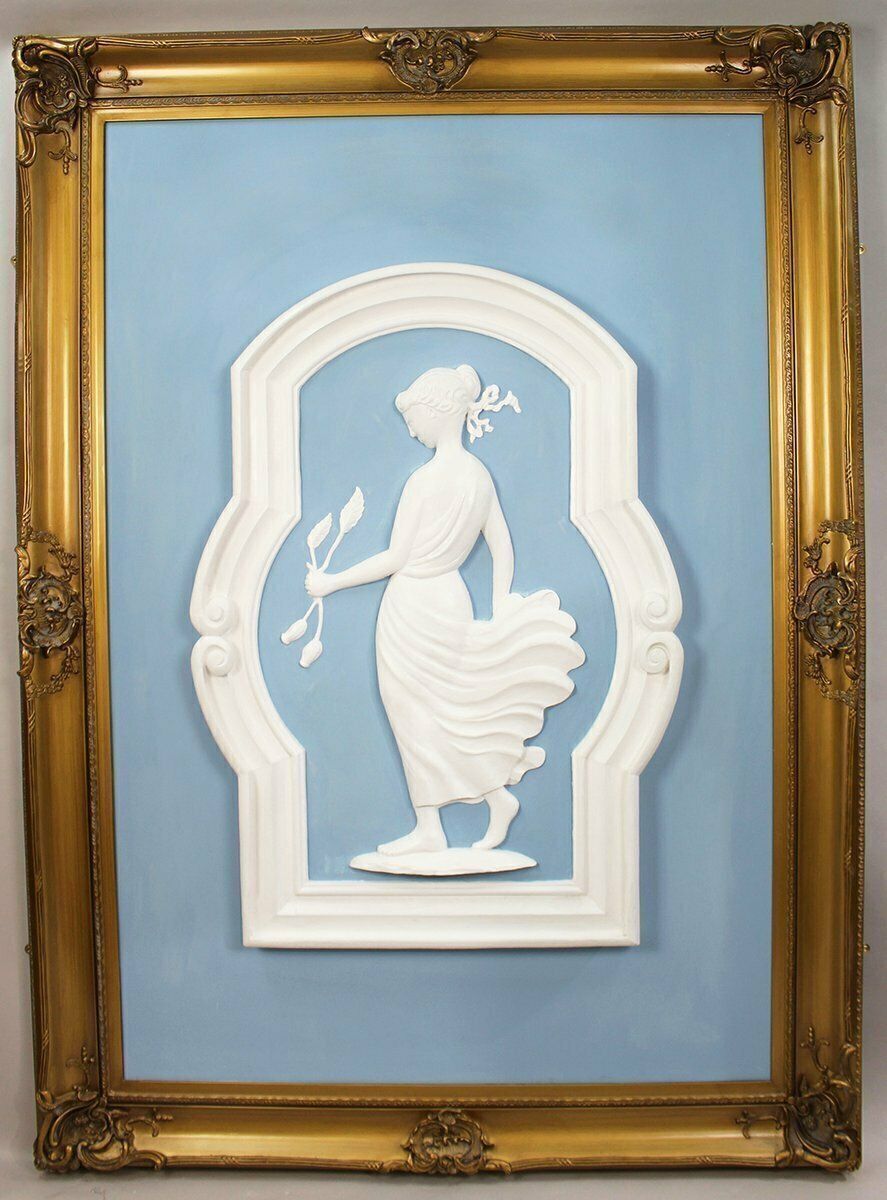 photo for sale Very Large Plaster Panels Set In Gilt Frames, 1920s, Set Of 4