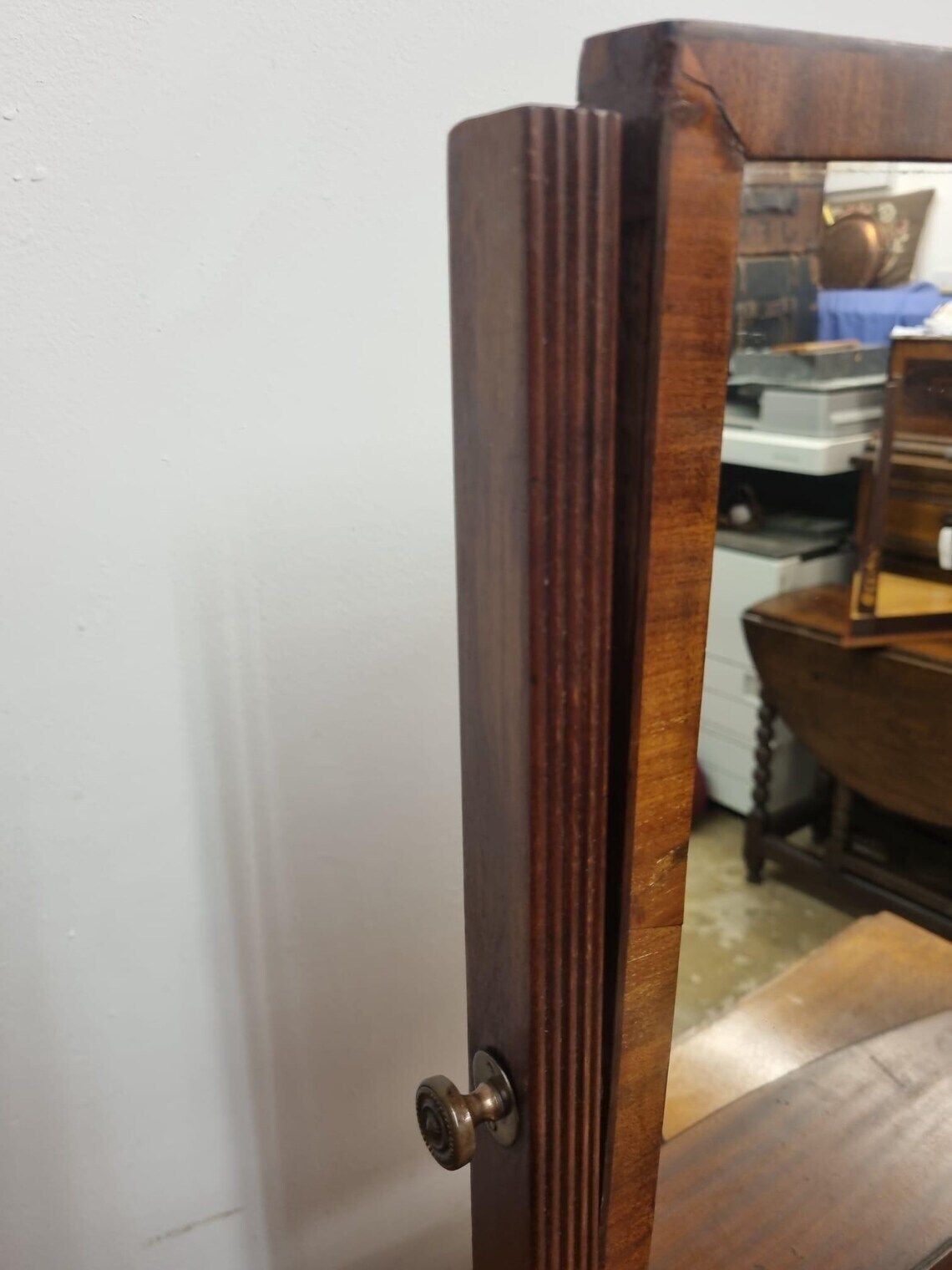 Antique Dressing Table Mirror / Three Drawers / C1920 photo buy