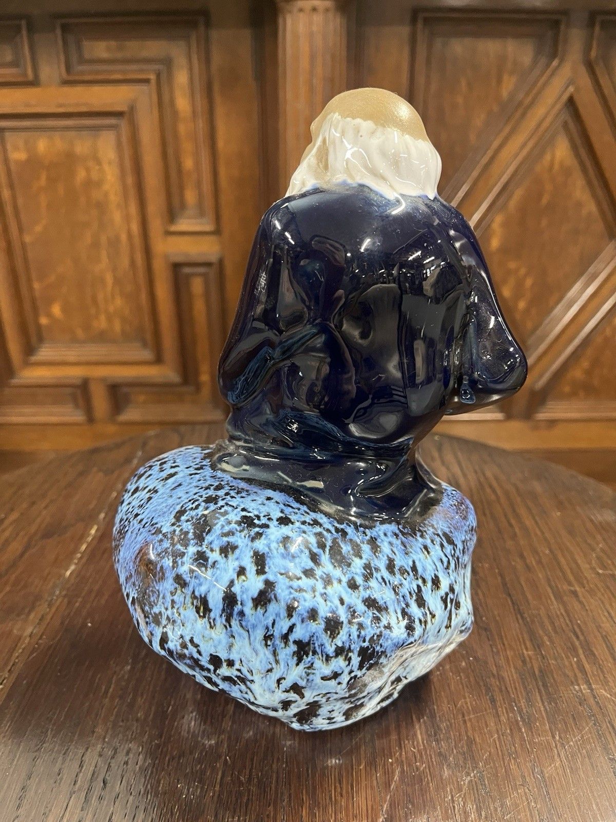 Shiwan Mudman Shepherd Resting Sculpture photo for sale