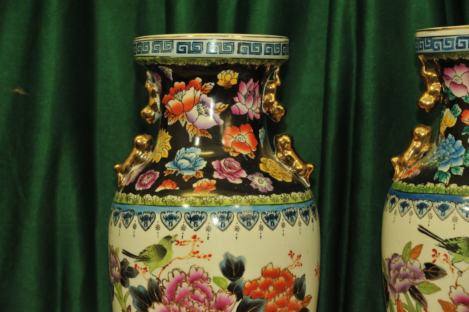 photo furniture A Pair Of Vintage Chinese Foo Dog Vases