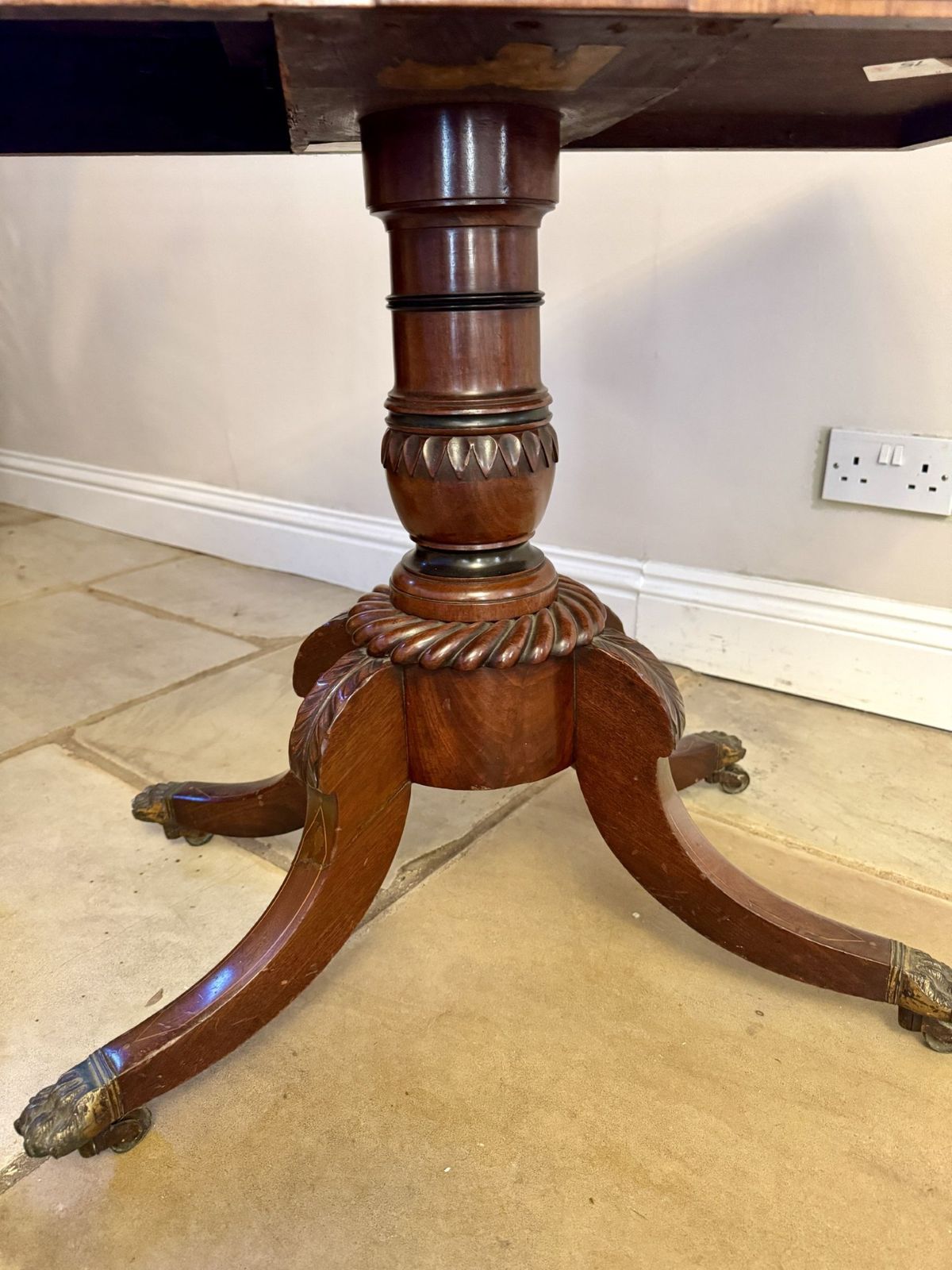 Wonderful Antique Regency Quality Mahogany Inlaid Tea Table photo furniture